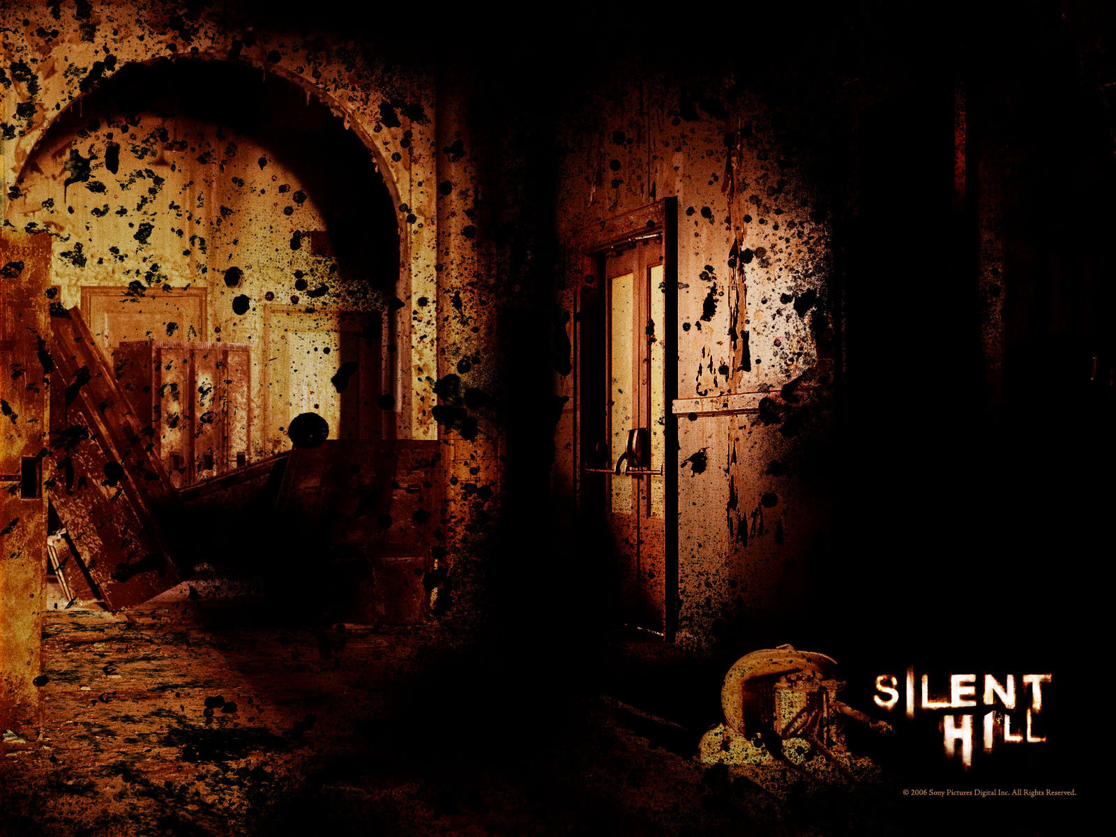 silent hill, games, black, cinema HD wallpaper