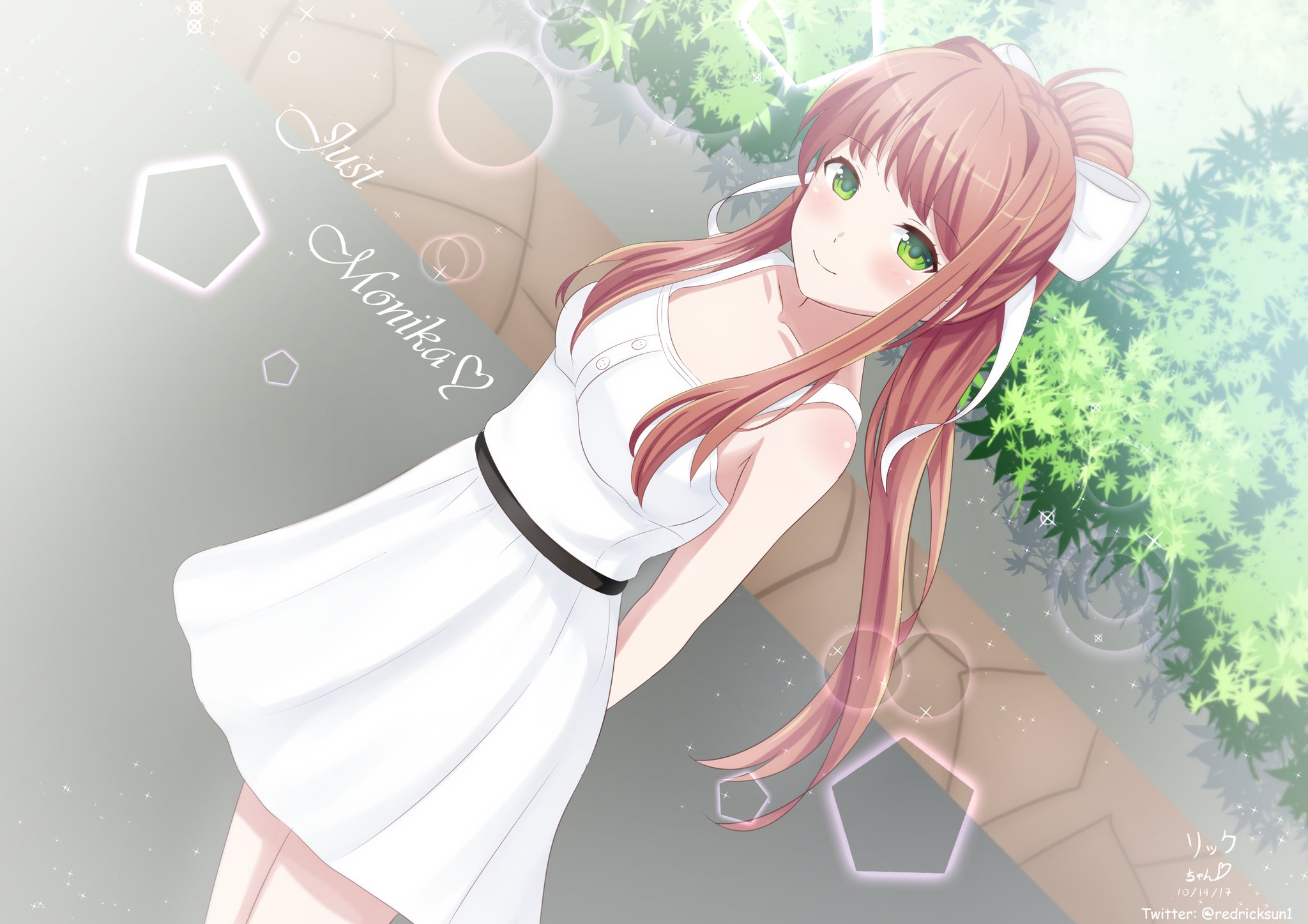 Baixe gratuitamente a imagem Videogame, Monika (Clube De Literatura Doki Doki!), Doki Doki Literature Club! na área de trabalho do seu PC