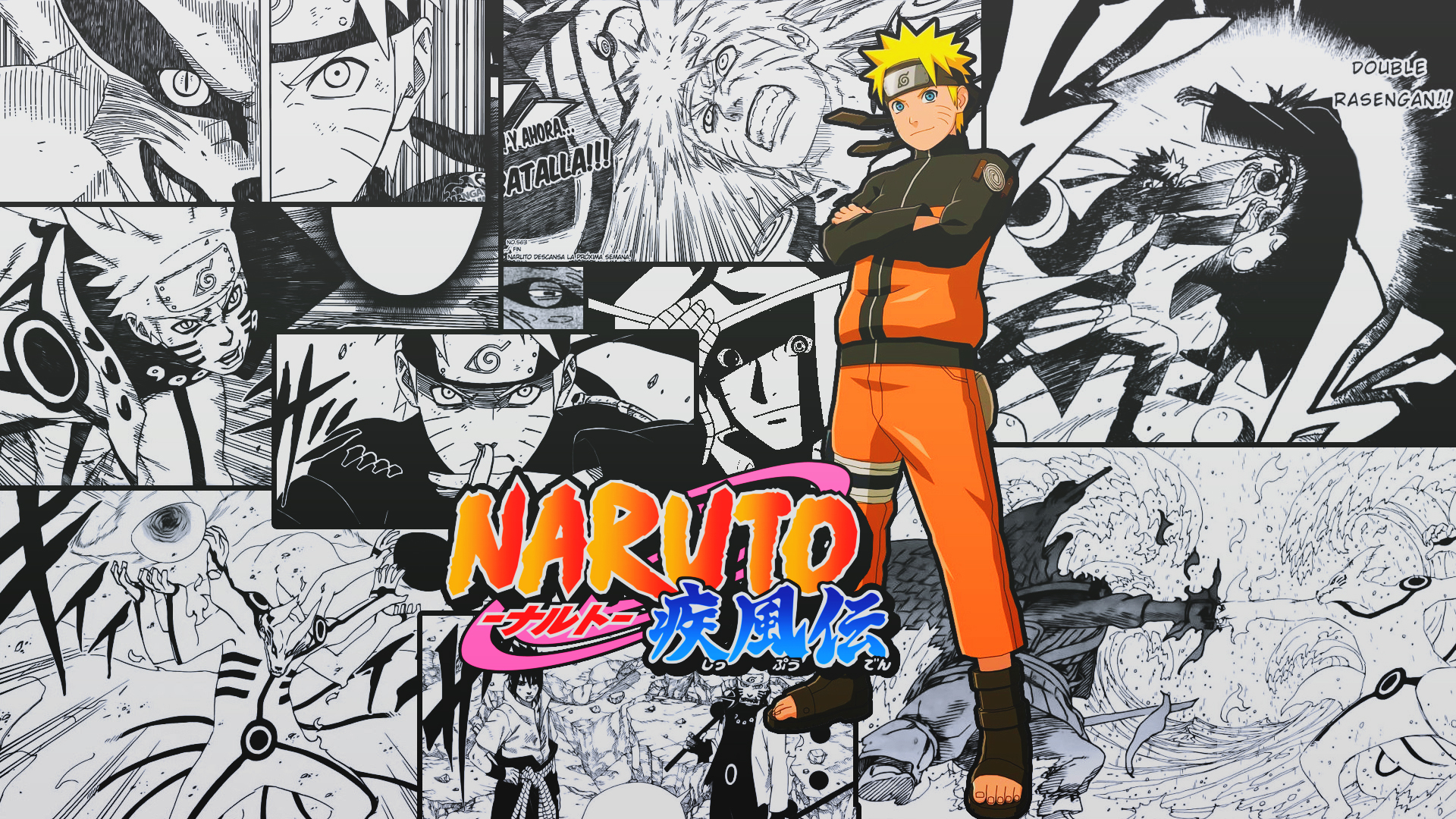 Handy-Wallpaper Naruto, Animes, Sasuke Uchiha, Naruto Uzumaki, Kyubi (Naruto) kostenlos herunterladen.