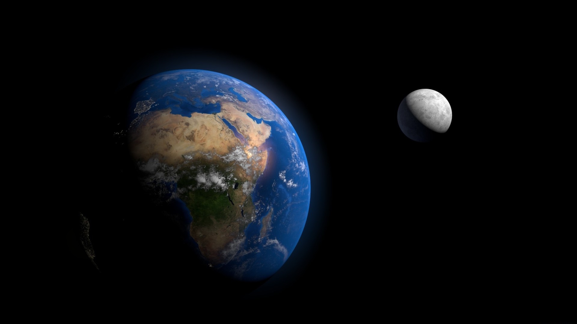 Descarga gratuita de fondo de pantalla para móvil de Luna, África, Tierra/naturaleza, Desde El Espacio.