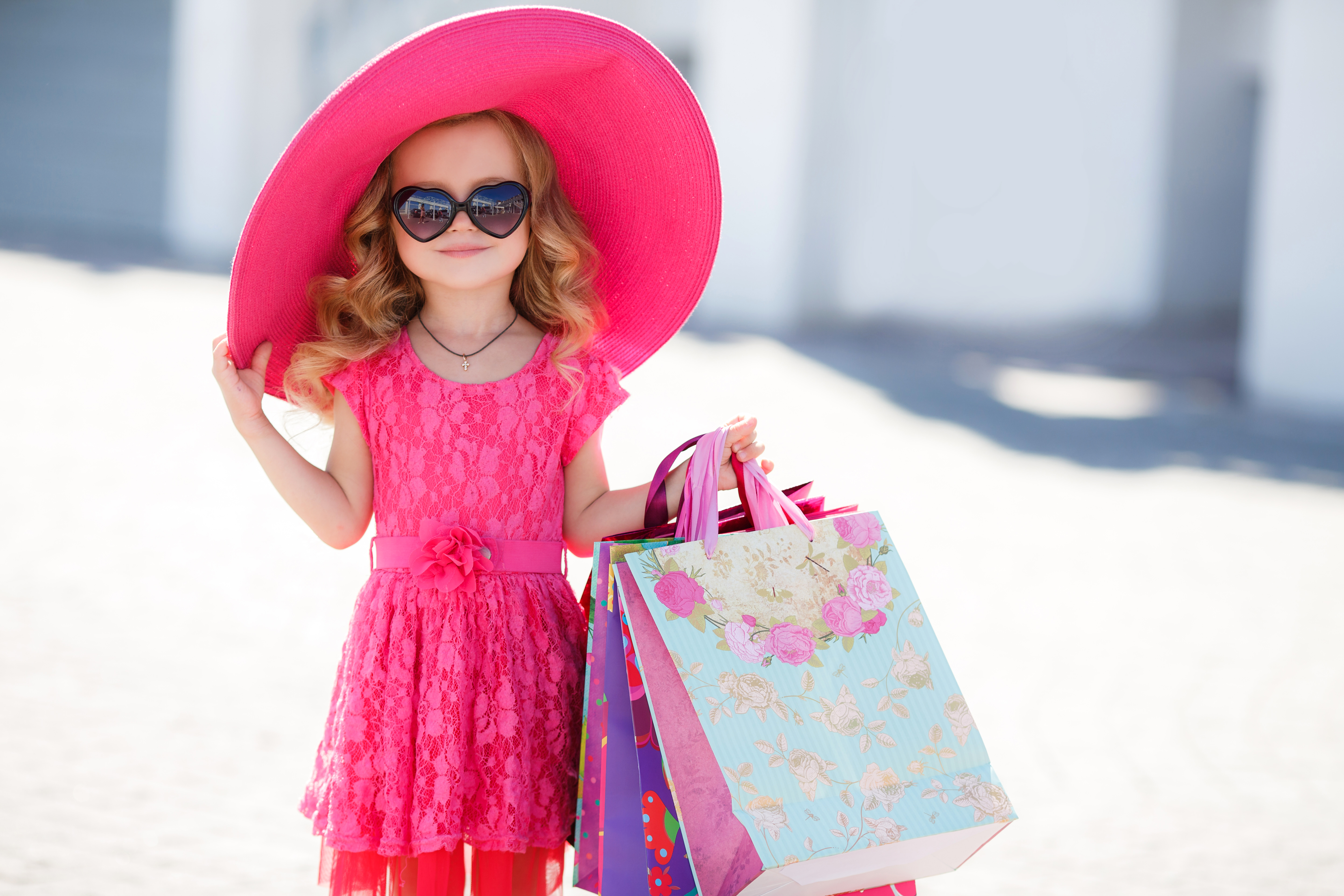 Free download wallpaper Child, Blonde, Hat, Cute, Dress, Photography, Sunglasses, Little Girl on your PC desktop