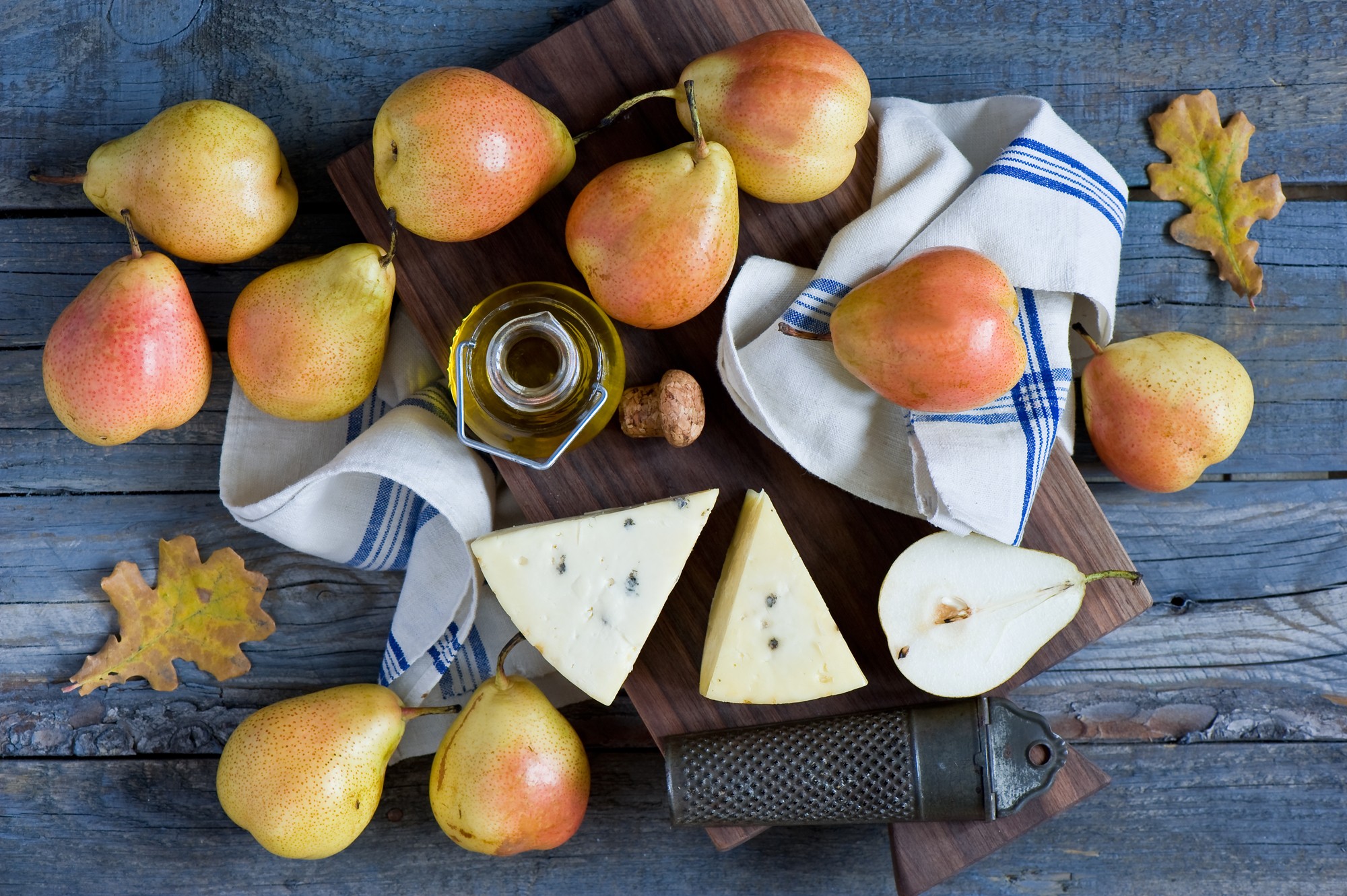 Download mobile wallpaper Food, Cheese, Still Life, Pear for free.