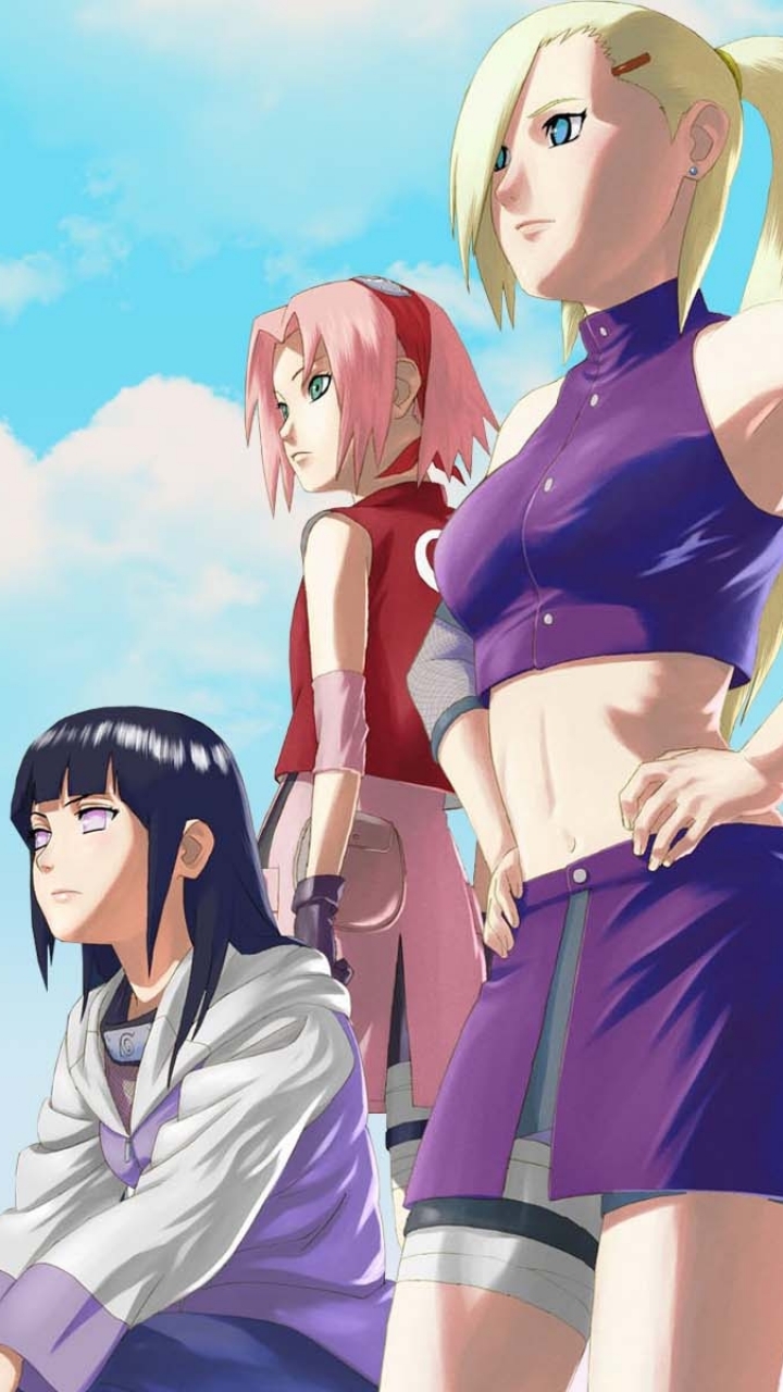 Descarga gratuita de fondo de pantalla para móvil de Naruto, Animado, Hinata Hyuga, Ino Yamanaka, Sakura Haruno.