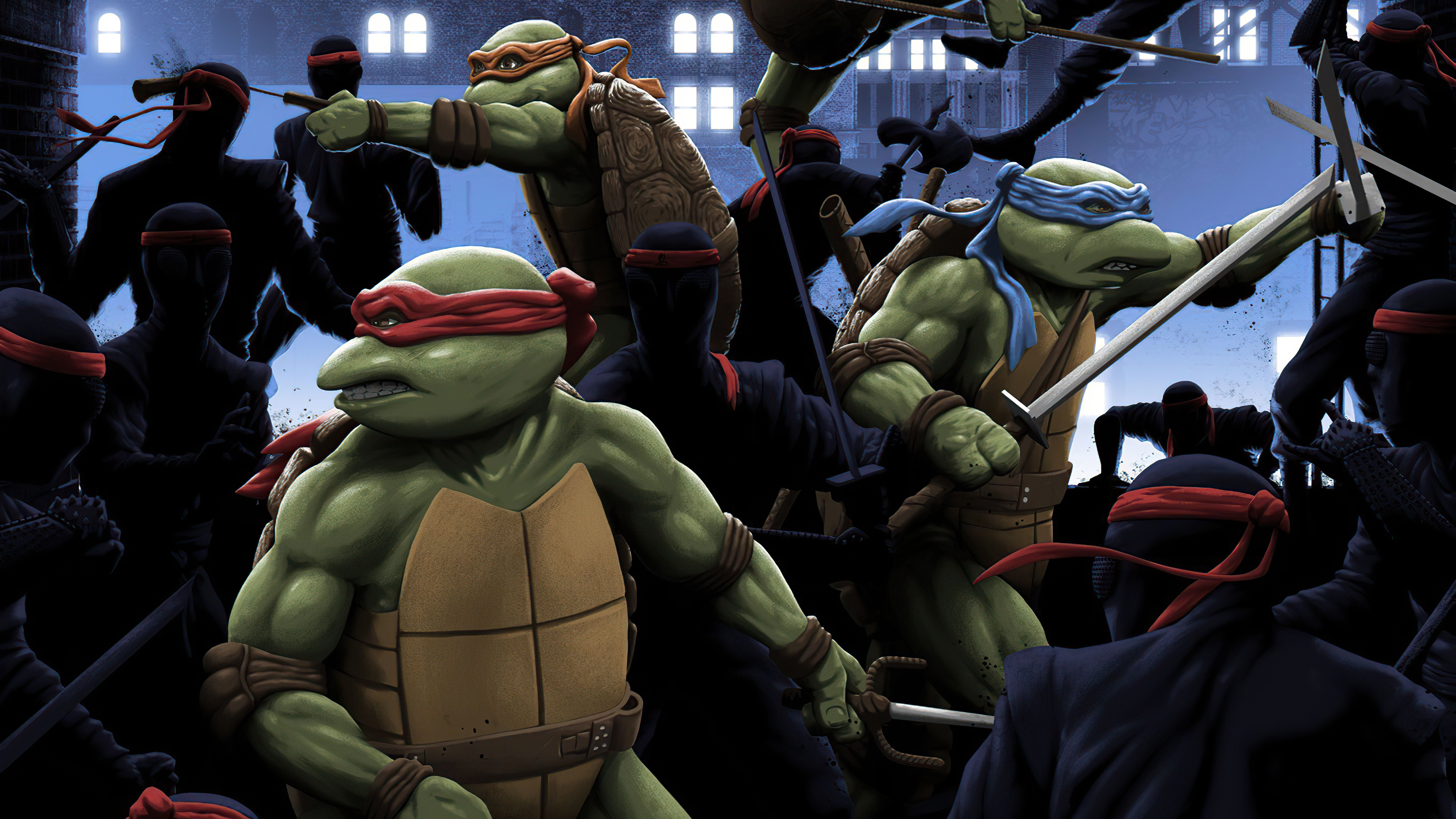 495818 Hintergrundbild herunterladen comics, teenage mutant ninja turtles, leonardo (tmnt), michelangelo (tmnt), raffael (tmnt) - Bildschirmschoner und Bilder kostenlos