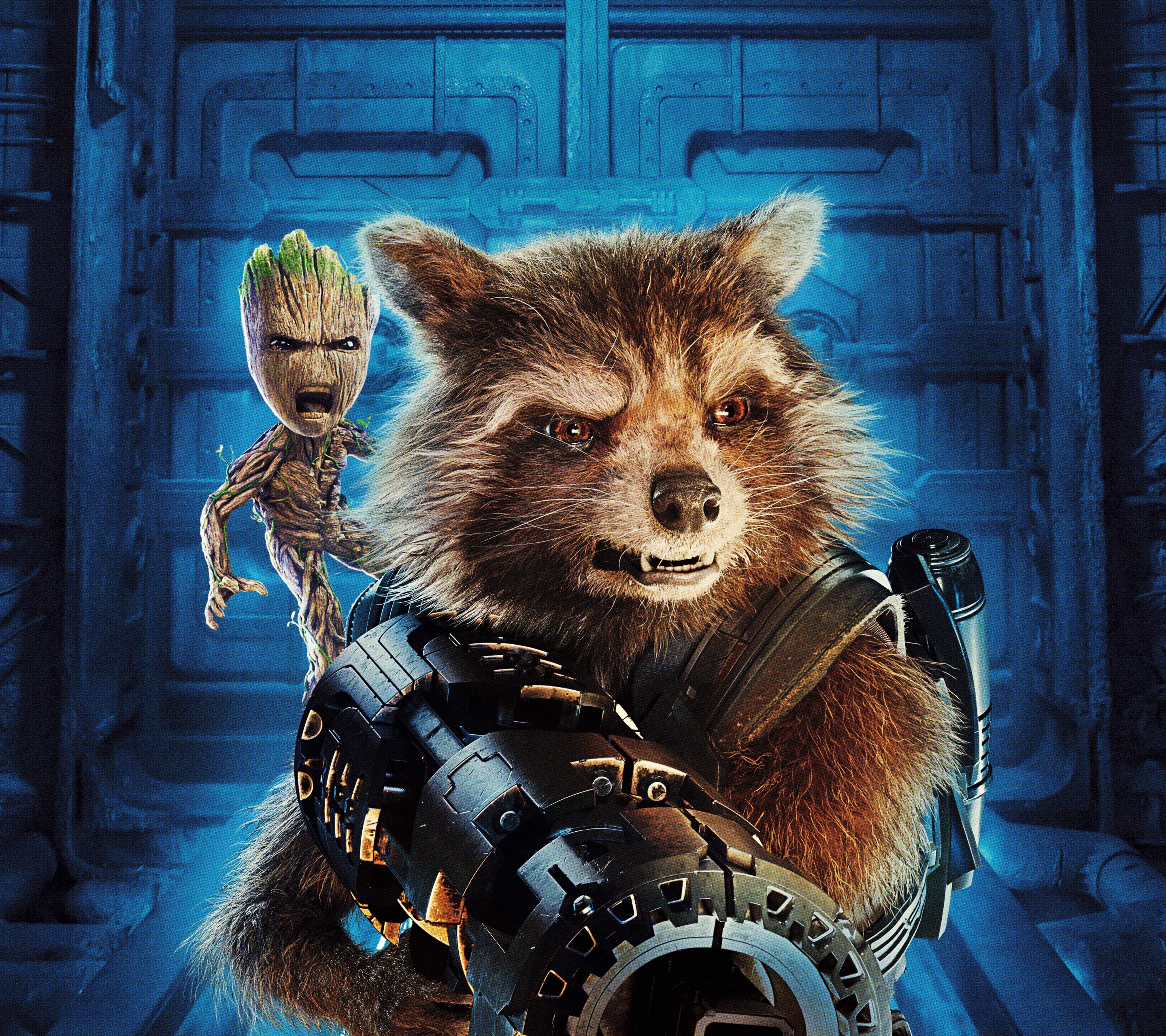 Handy-Wallpaper Filme, Raketen Waschbär, Groot, Guardians Of The Galaxy Vol 2 kostenlos herunterladen.