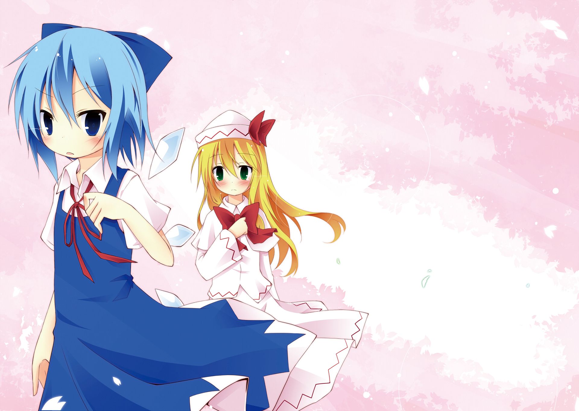 Free download wallpaper Anime, Touhou, Cirno (Touhou), Lily White on your PC desktop
