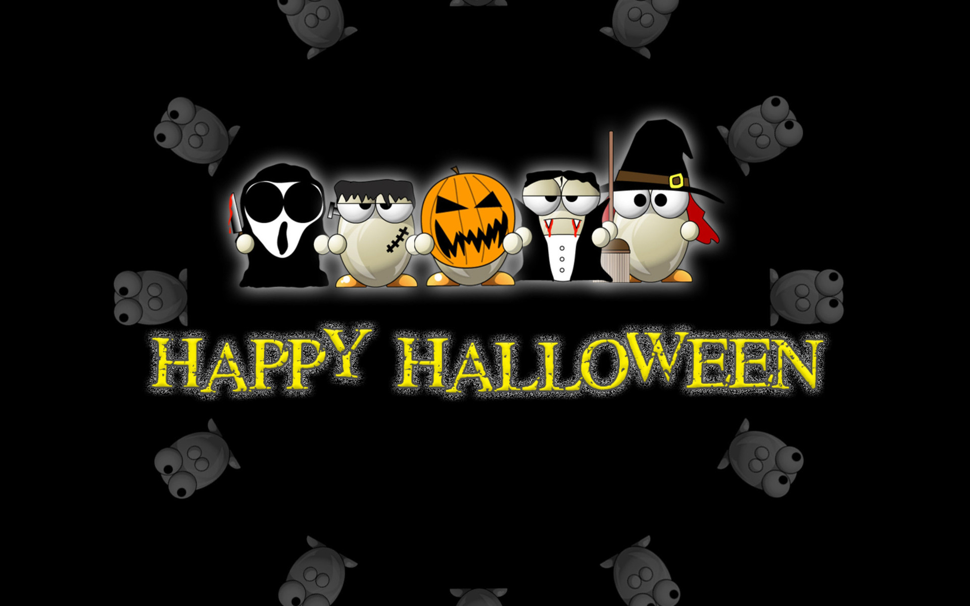 holiday, halloween, cartoon, costume, happy halloween, monster HD for desktop 1080p