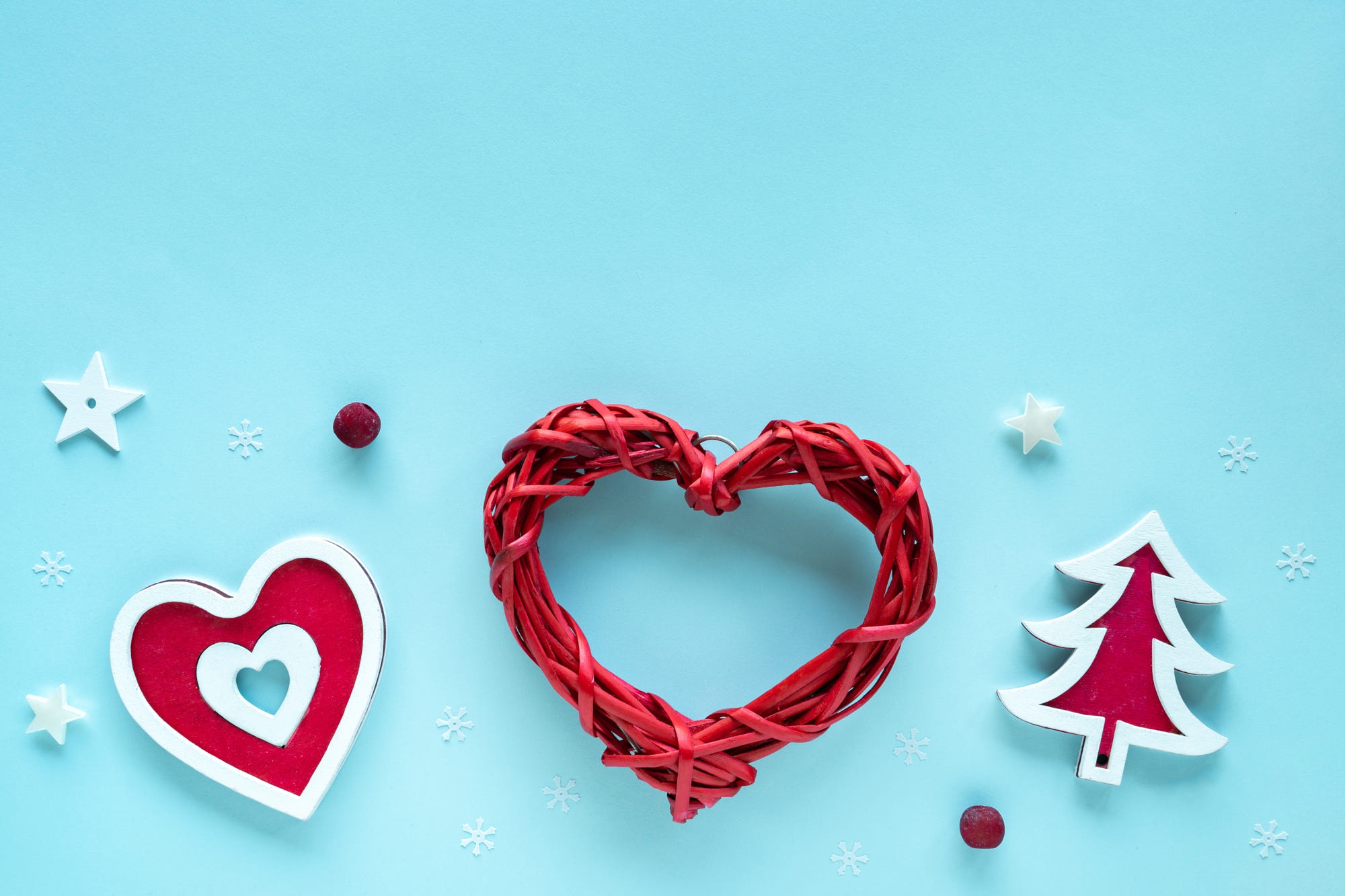 Free download wallpaper Christmas, Holiday, Heart, Snowflake, Star on your PC desktop