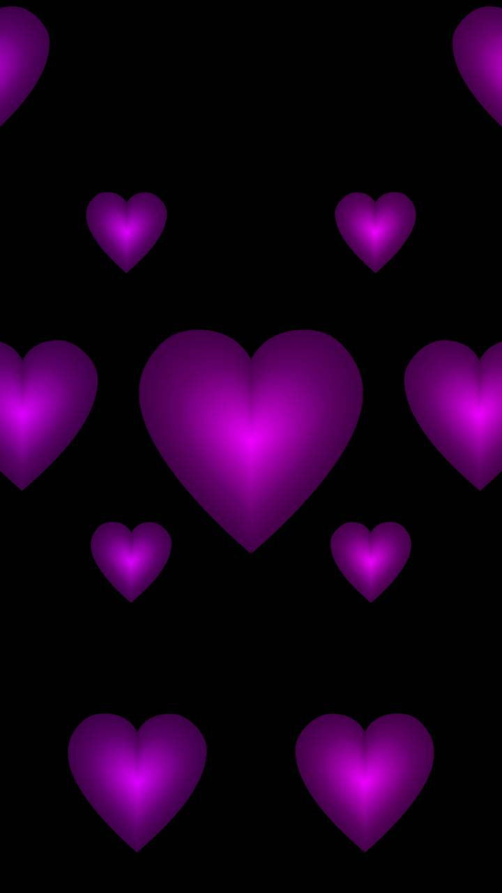 Скачать картинку Сердце, Пурпурный, Художественные в телефон бесплатно.