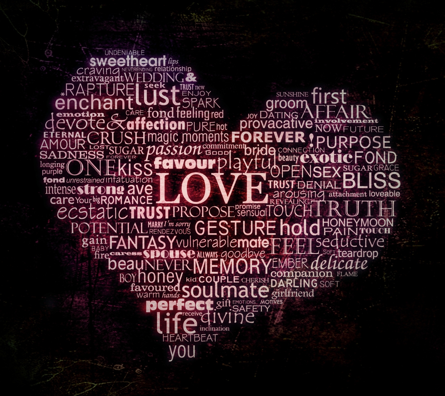 Download mobile wallpaper Love, Heart, Word, Artistic for free.