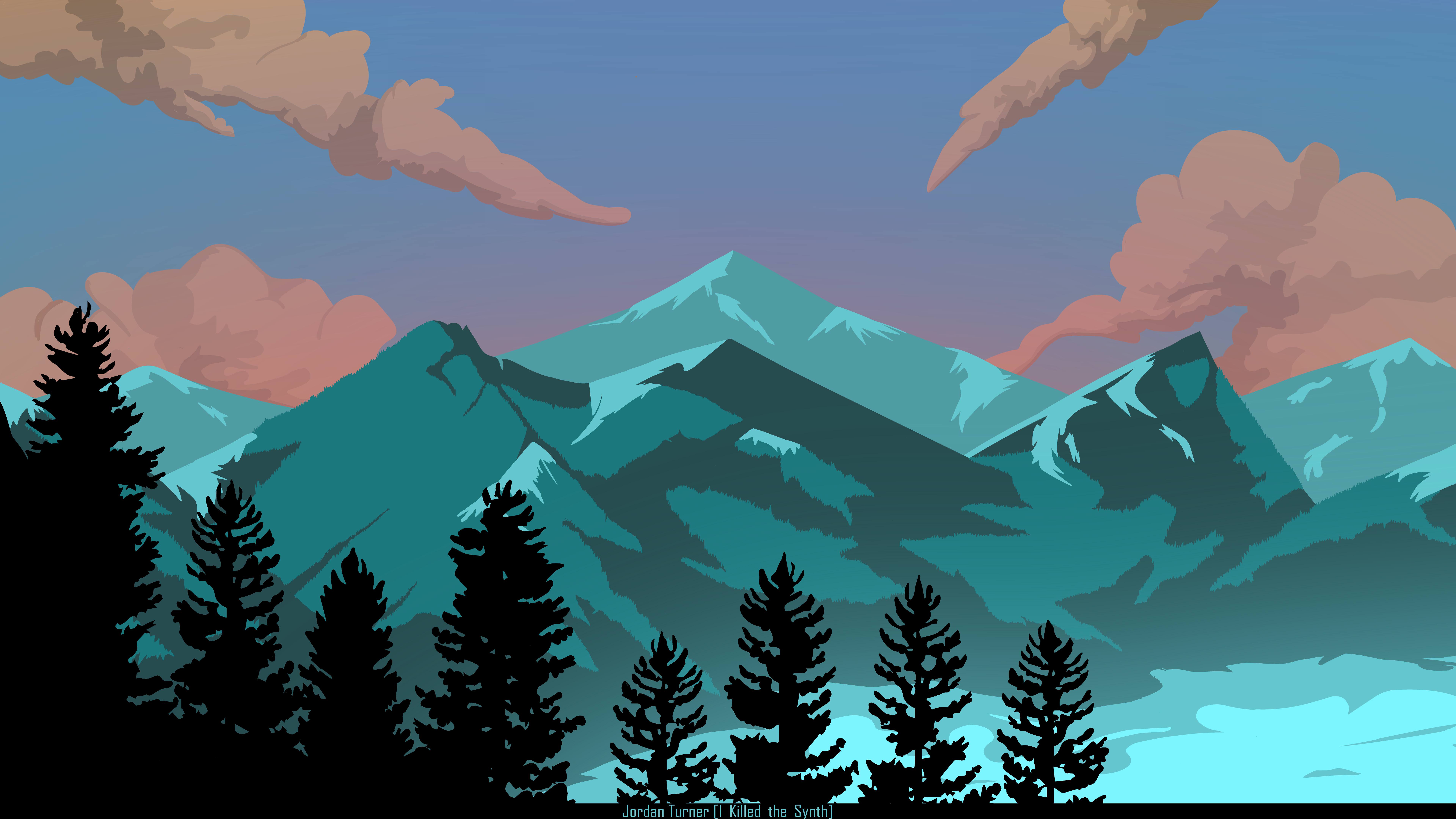 Download mobile wallpaper Mountain, Artistic for free.