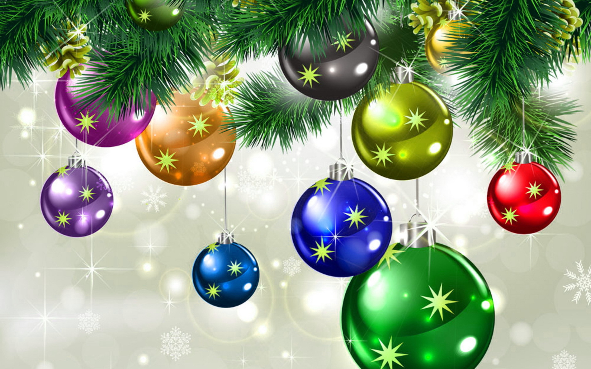 Download PC Wallpaper christmas, holiday, christmas ornaments