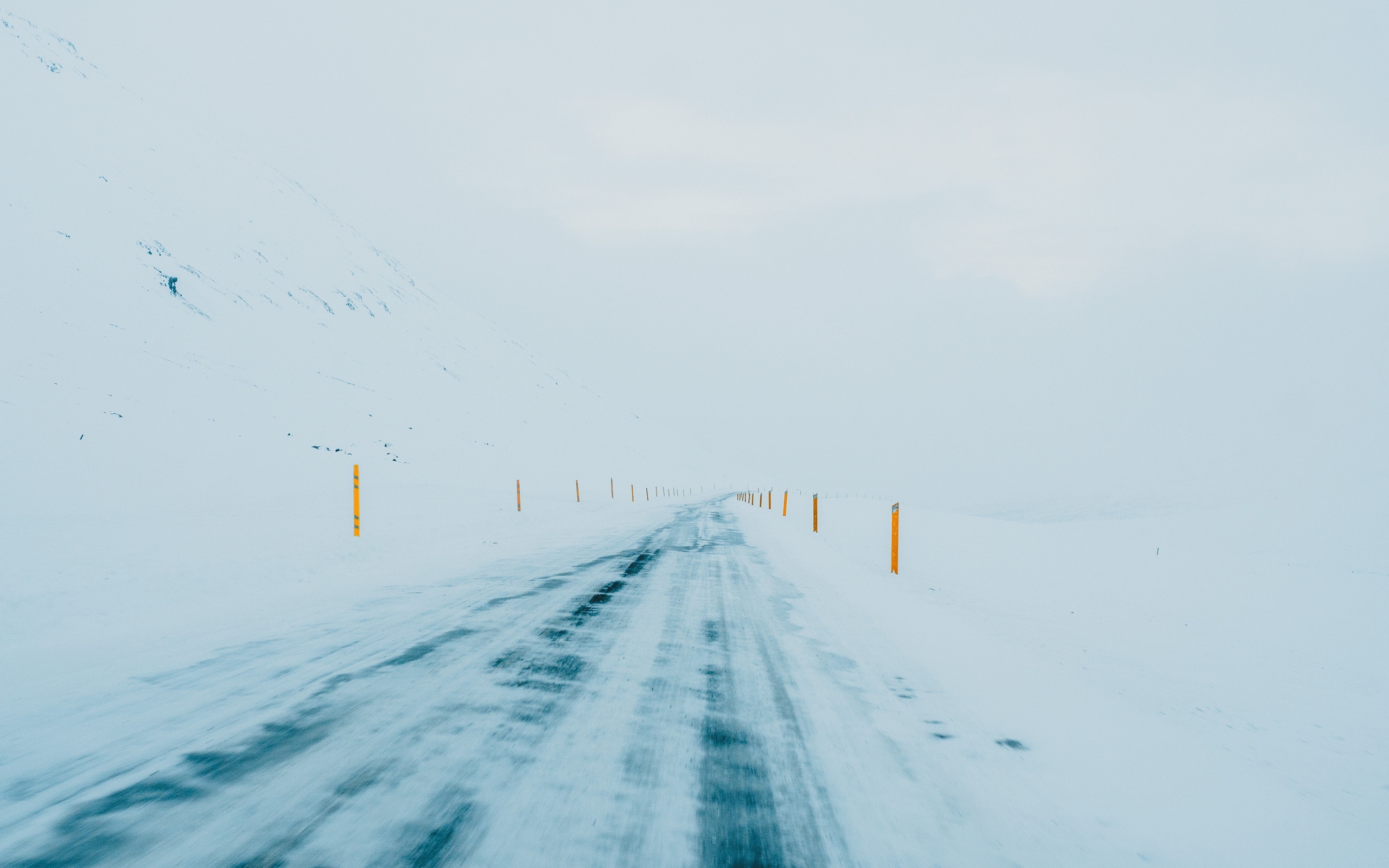 PCデスクトップに冬, 自然, 雪, 道, マンメイド画像を無料でダウンロード