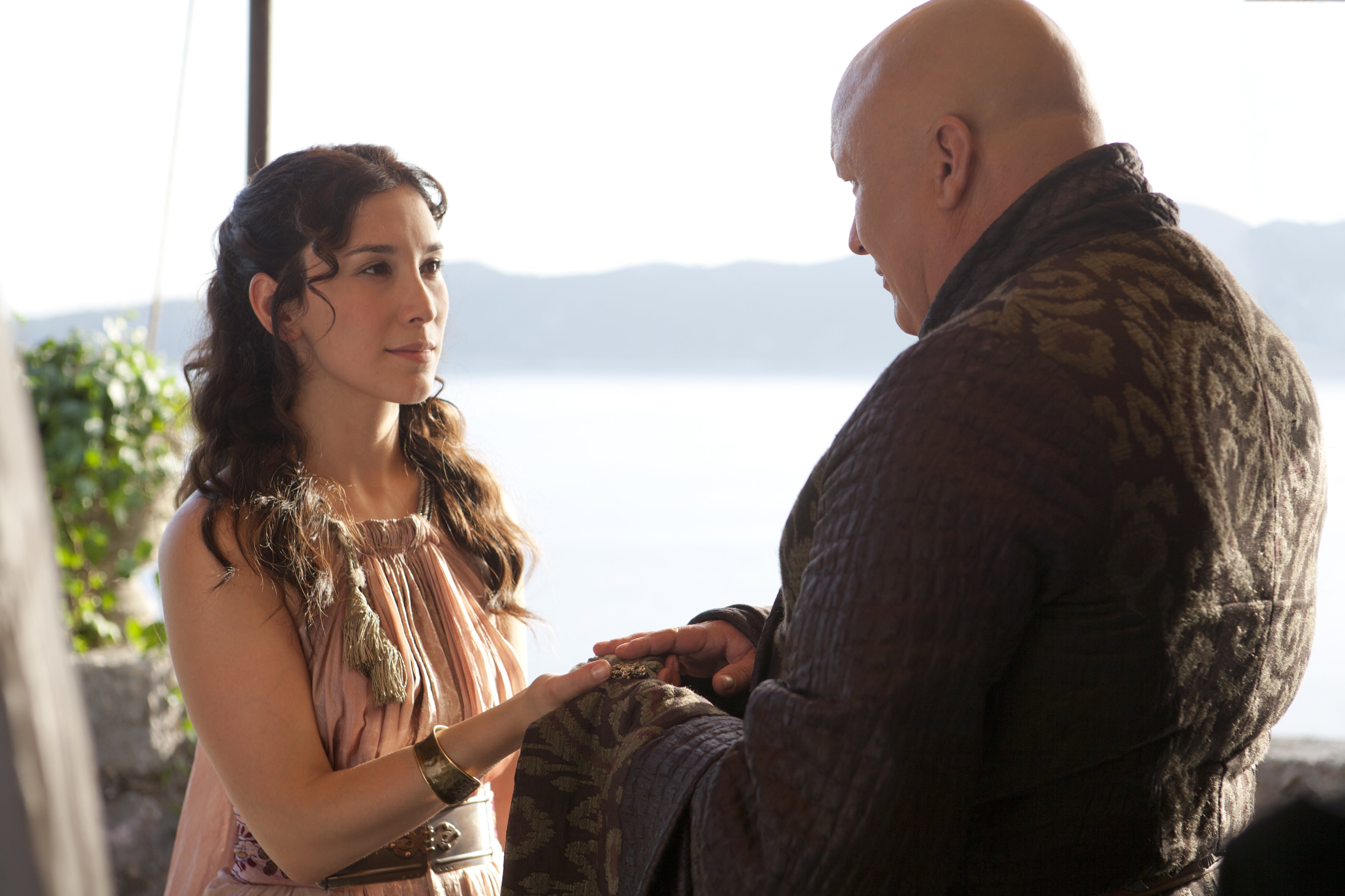 tv show, game of thrones, conleth hill, lord varys, shae (game of thrones)