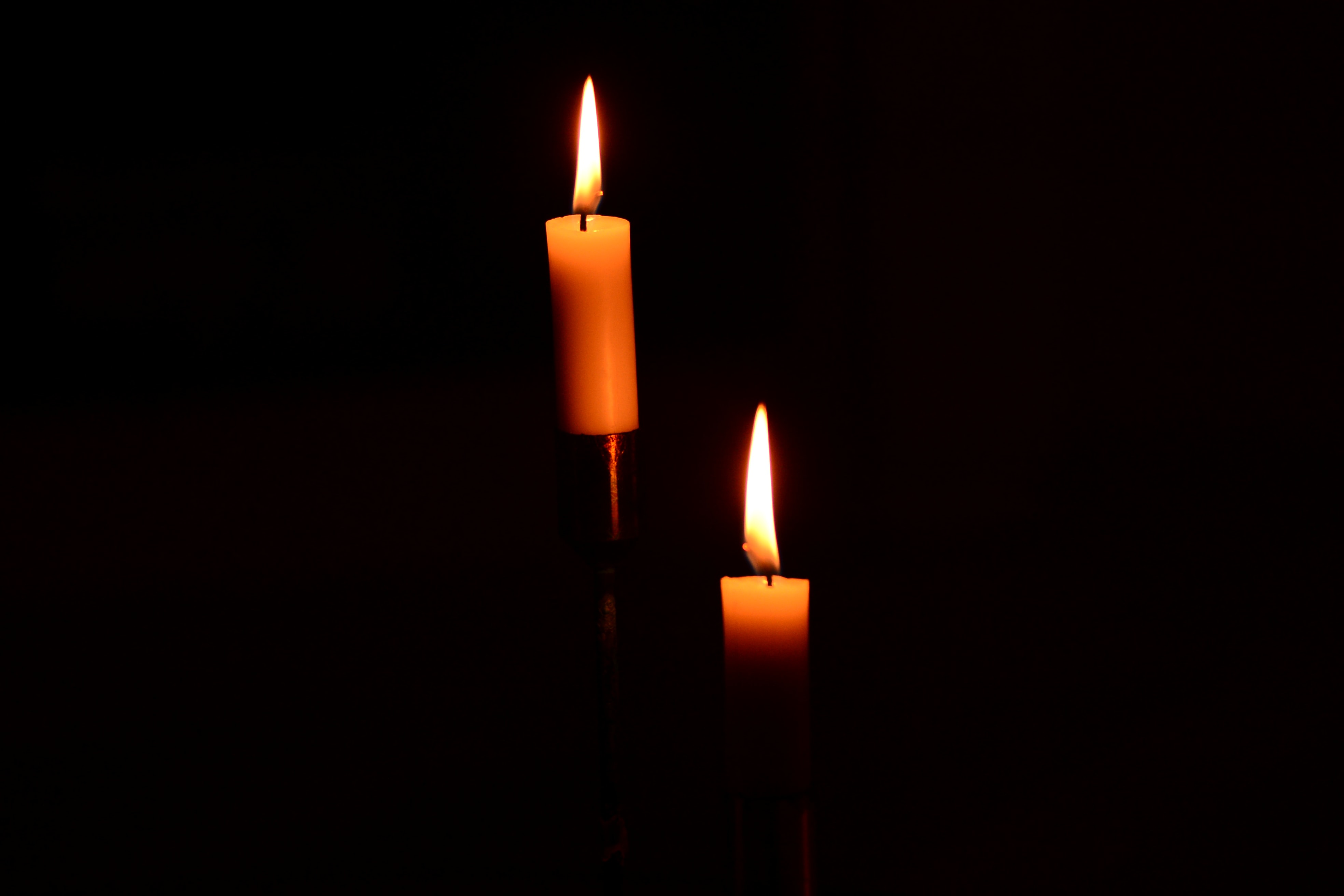 candles, fire, dark