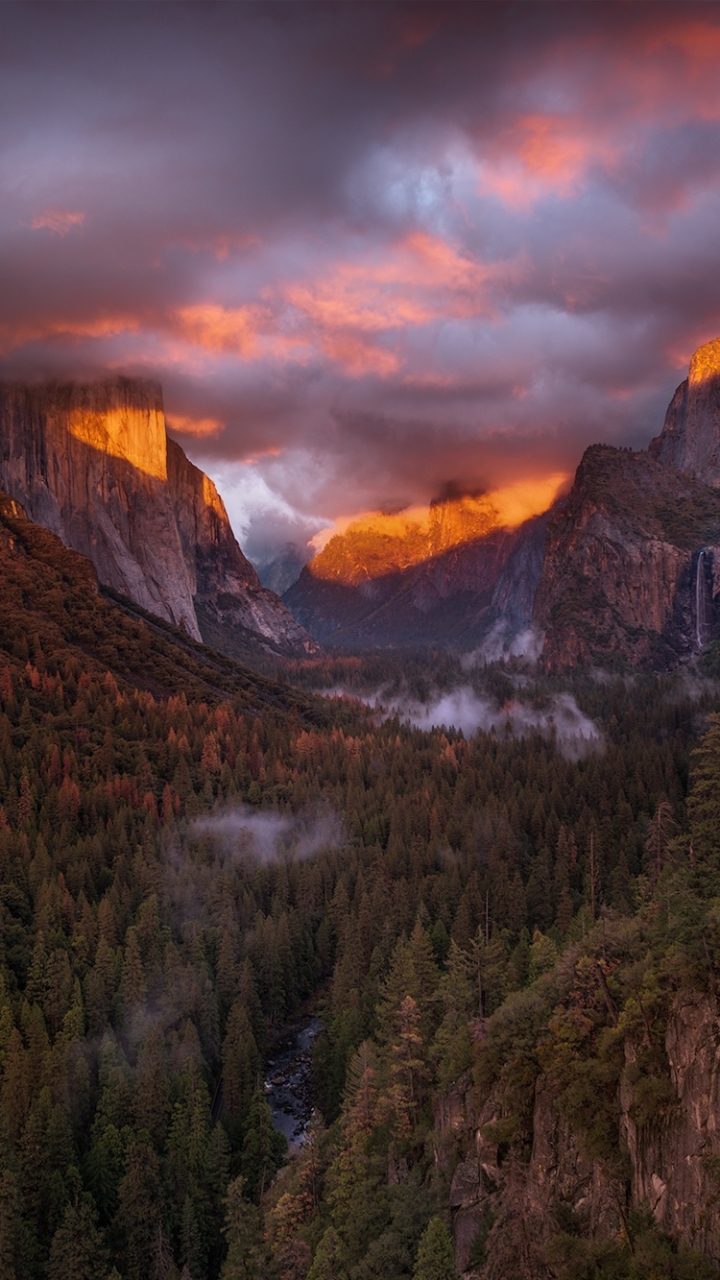 Скачать картинку Пейзаж, Долина, Национальный Парк, Калифорния, Ландшафт, Йосемитский Национальный Парк, Земля/природа в телефон бесплатно.