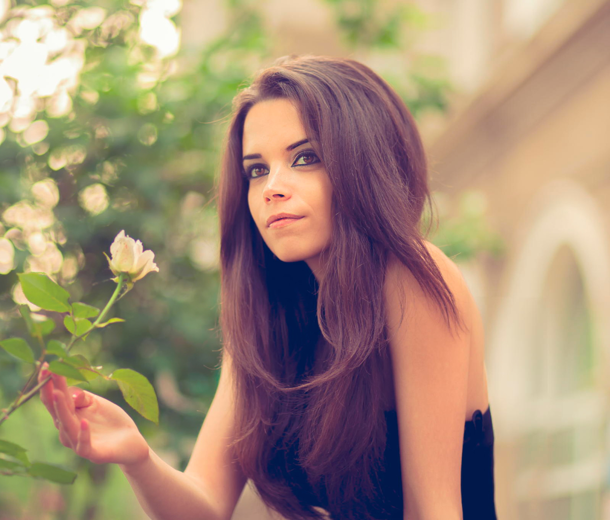 Laden Sie das Modell, Frauen, Schwarzes Kleid-Bild kostenlos auf Ihren PC-Desktop herunter