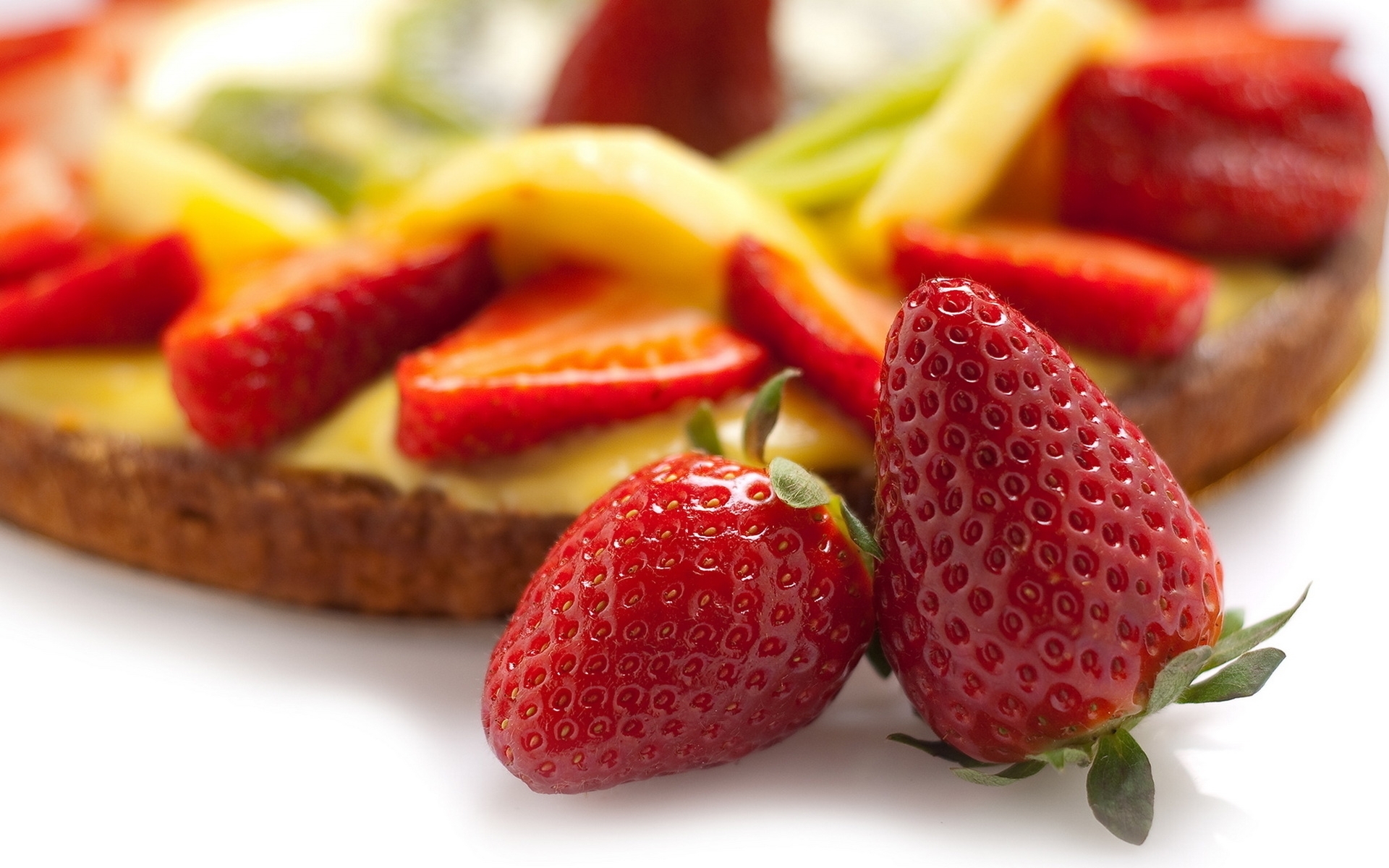 Laden Sie das Lebensmittel, Erdbeere, Dessert, Berries-Bild kostenlos auf Ihren PC-Desktop herunter