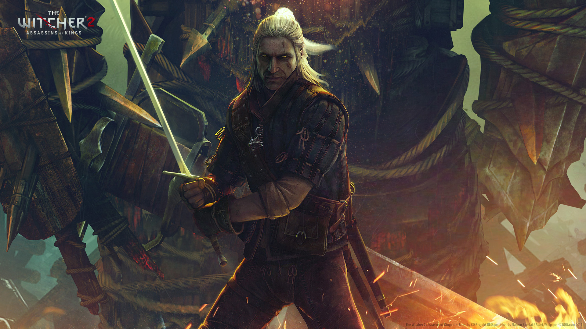 Laden Sie das Computerspiele, Der Hexer, The Witcher 2: Assassins Of Kings, Geralt Von Riva-Bild kostenlos auf Ihren PC-Desktop herunter