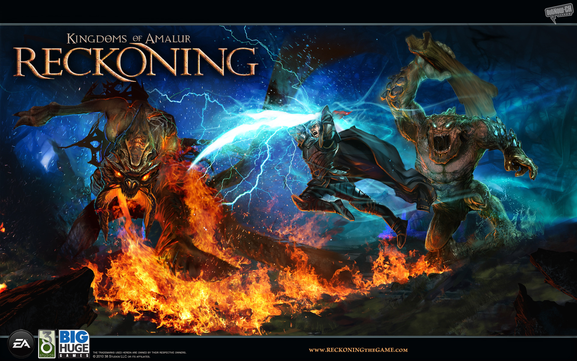 video game, kingdoms of amalur: reckoning, creature, fire, flame, reckoning, kingdoms of amalur