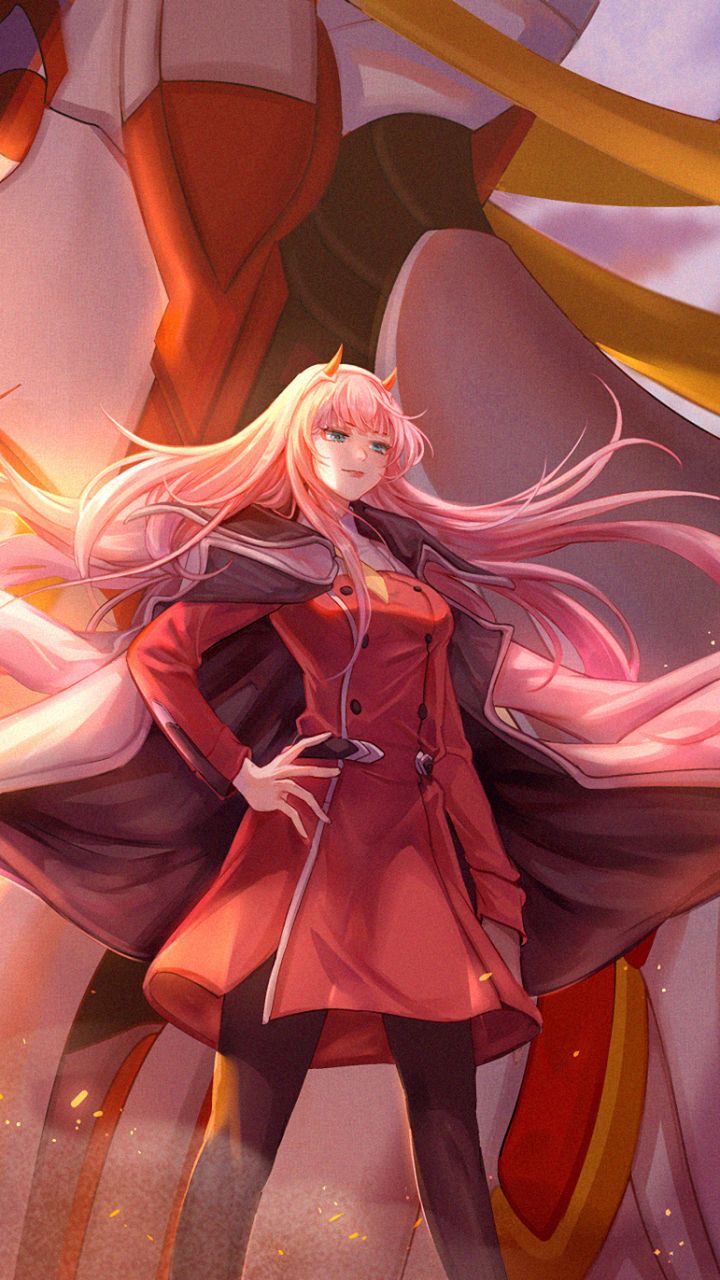 Handy-Wallpaper Animes, Darling In The Franxx, Zero Two (Liebling Im Franxx) kostenlos herunterladen.