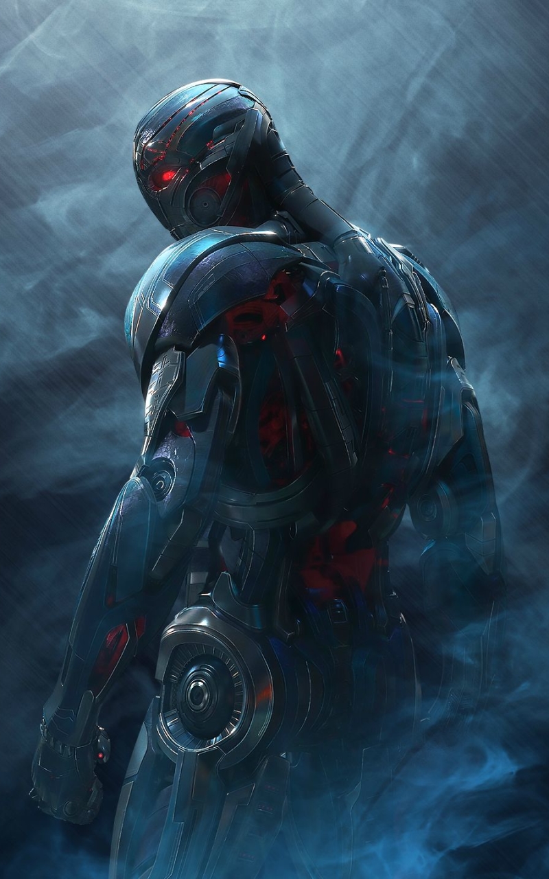 Download mobile wallpaper Smoke, Robot, Movie, The Avengers, Avengers: Age Of Ultron, Ultron for free.