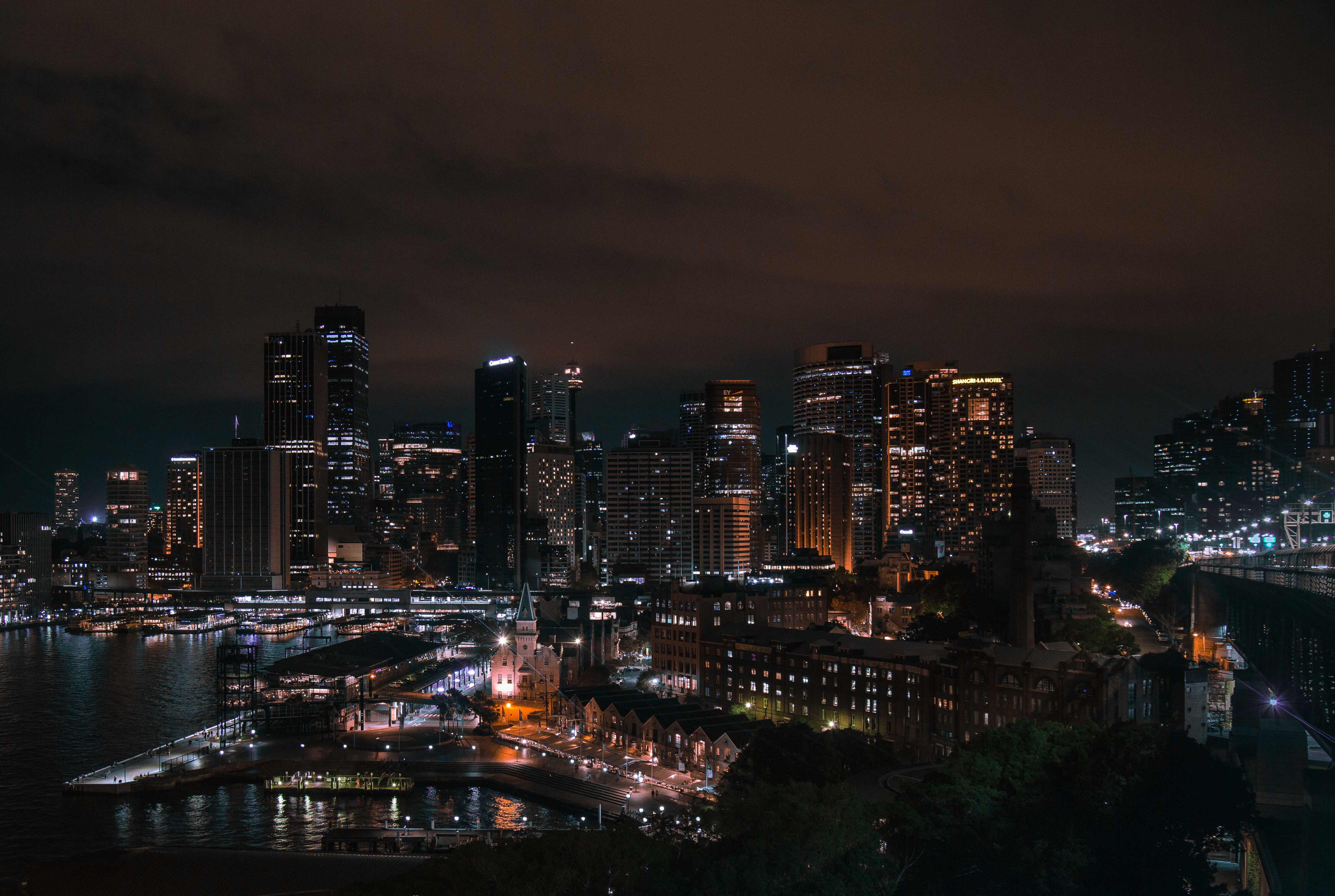 71499壁紙のダウンロード都市, シドニー, 街の明かり, シティライツ, 高層ビル, 高 層 ビル-スクリーンセーバーと写真を無料で