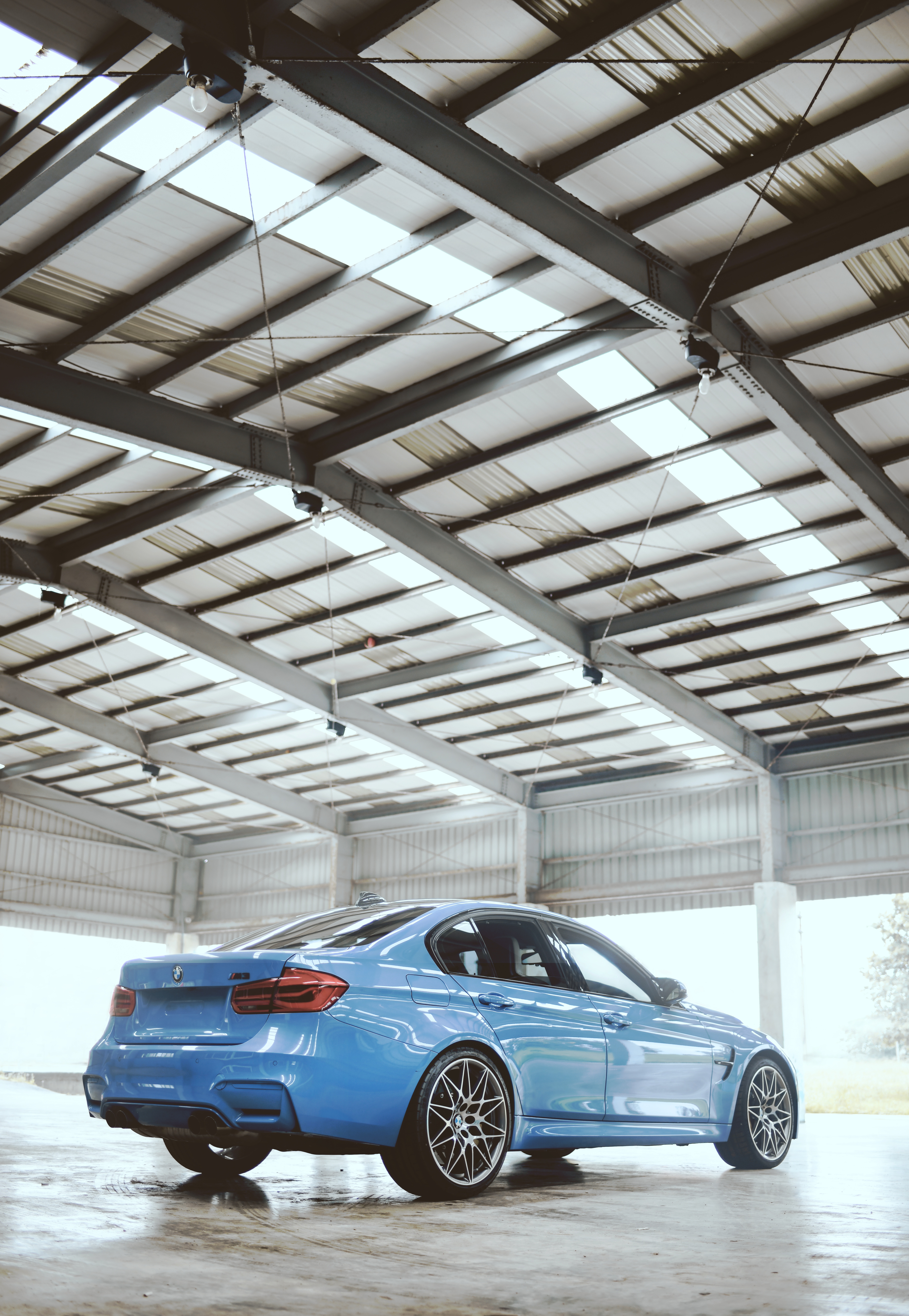 bmw m3 competition, cars, bmw, blue, car, machine, side view for android