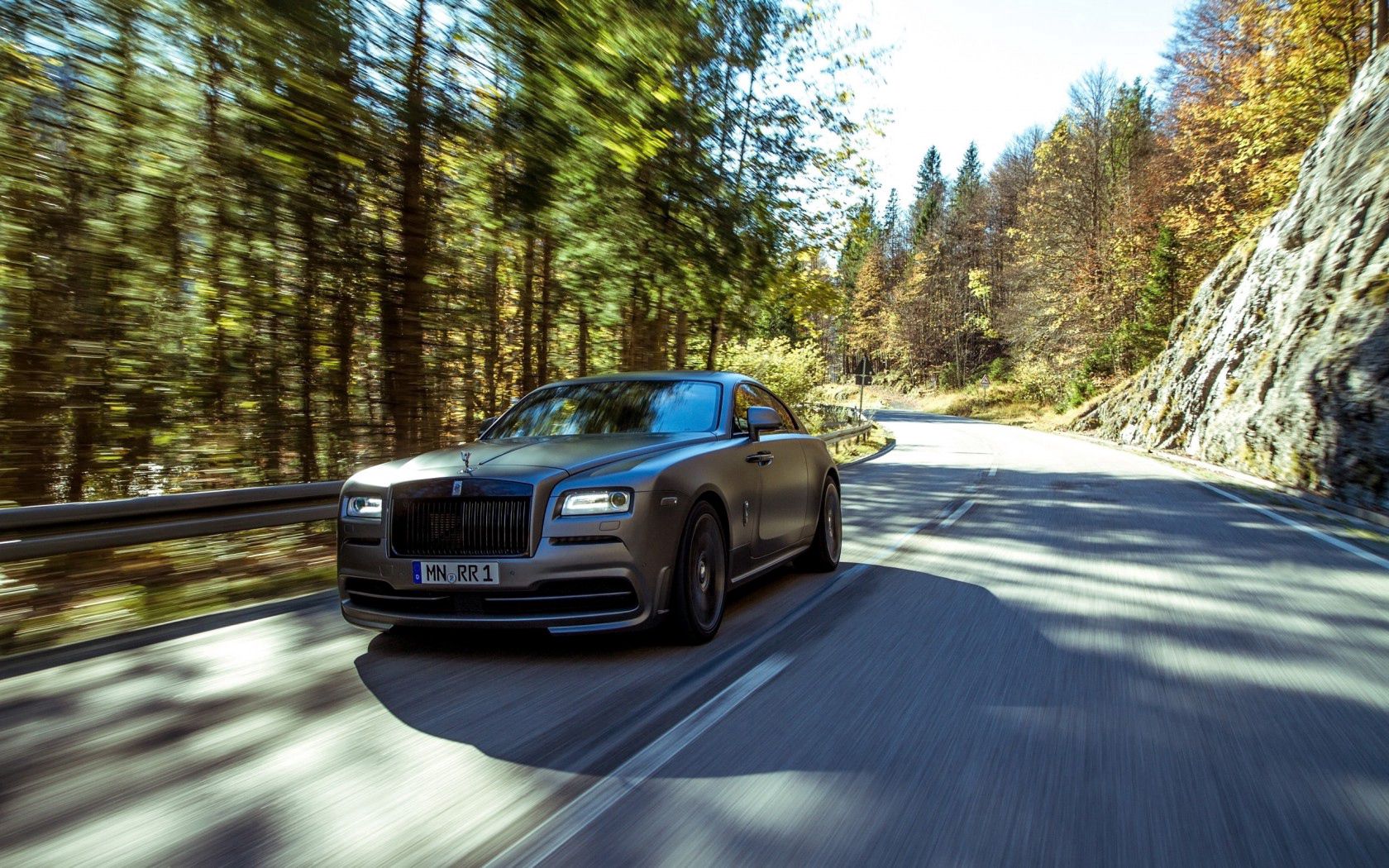 wallpapers rolls royce, speed, traffic, cars, movement, wraith, spofec