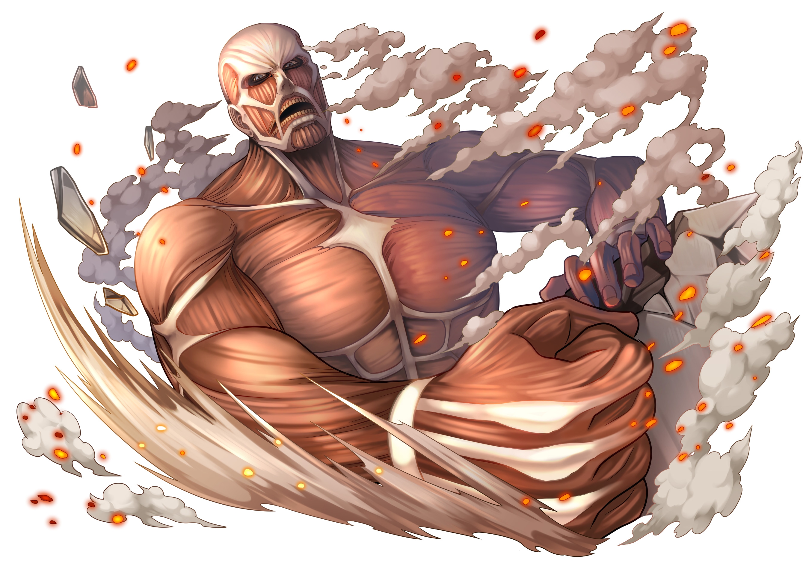 Free download wallpaper Anime, Attack On Titan, Colossal Titan on your PC desktop
