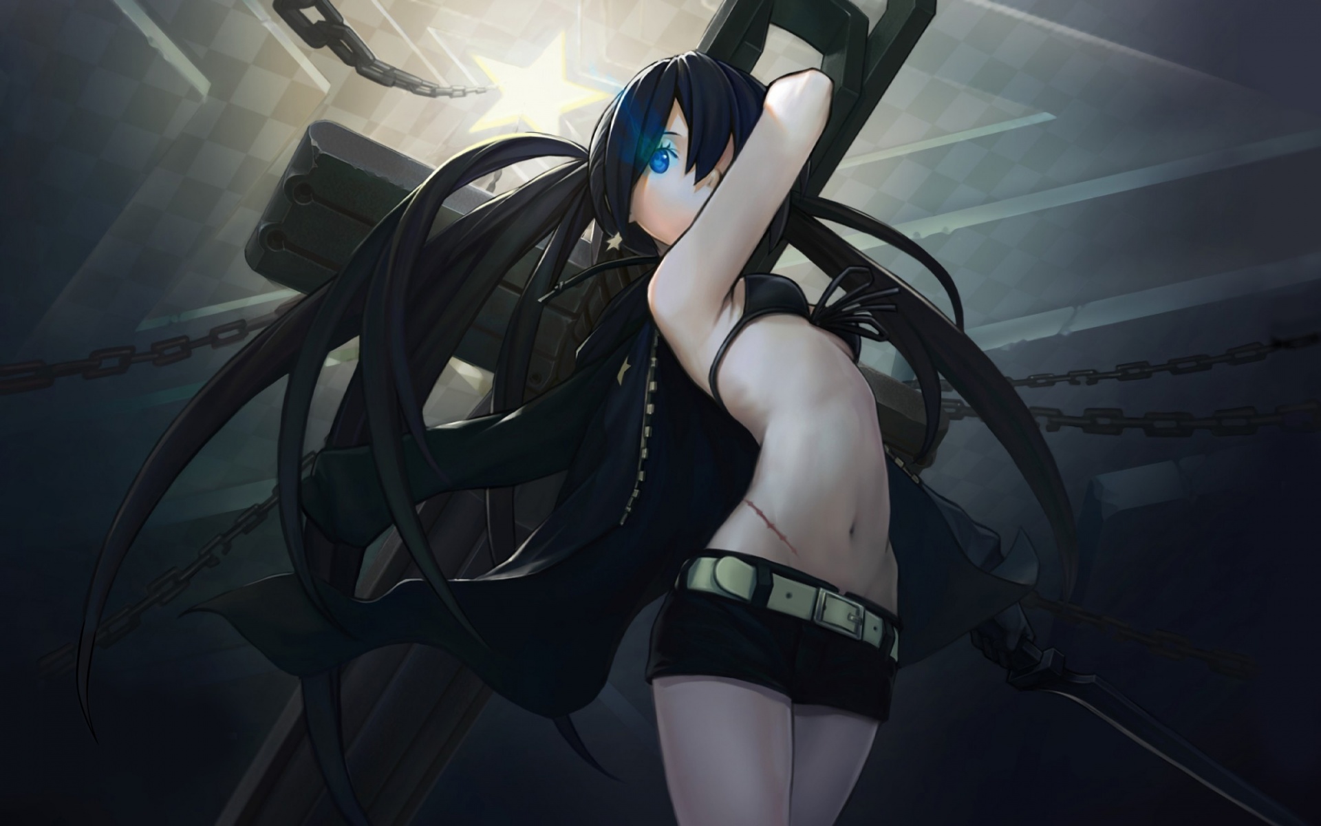 Download mobile wallpaper Anime, Black Rock Shooter for free.