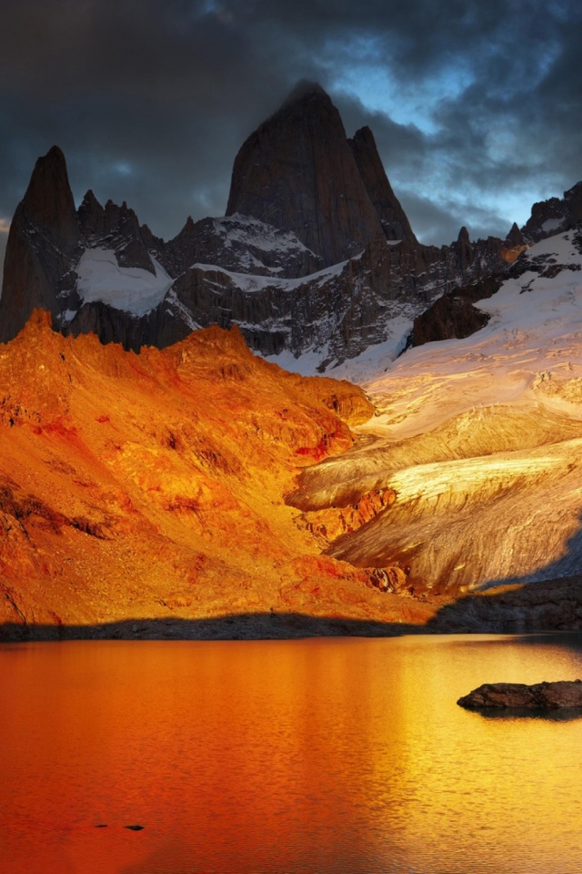 Handy-Wallpaper Natur, Wasser, Erde, Gebirge, Argentinien, Patagonien, Berge, Erde/natur kostenlos herunterladen.