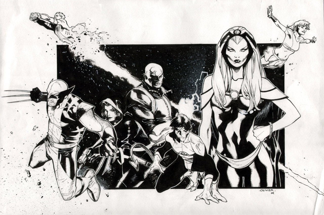comics, x men, bishop (marvel comics), nightcrawler (marvel comics), rogue (marvel comics), storm (marvel comics), wolverine