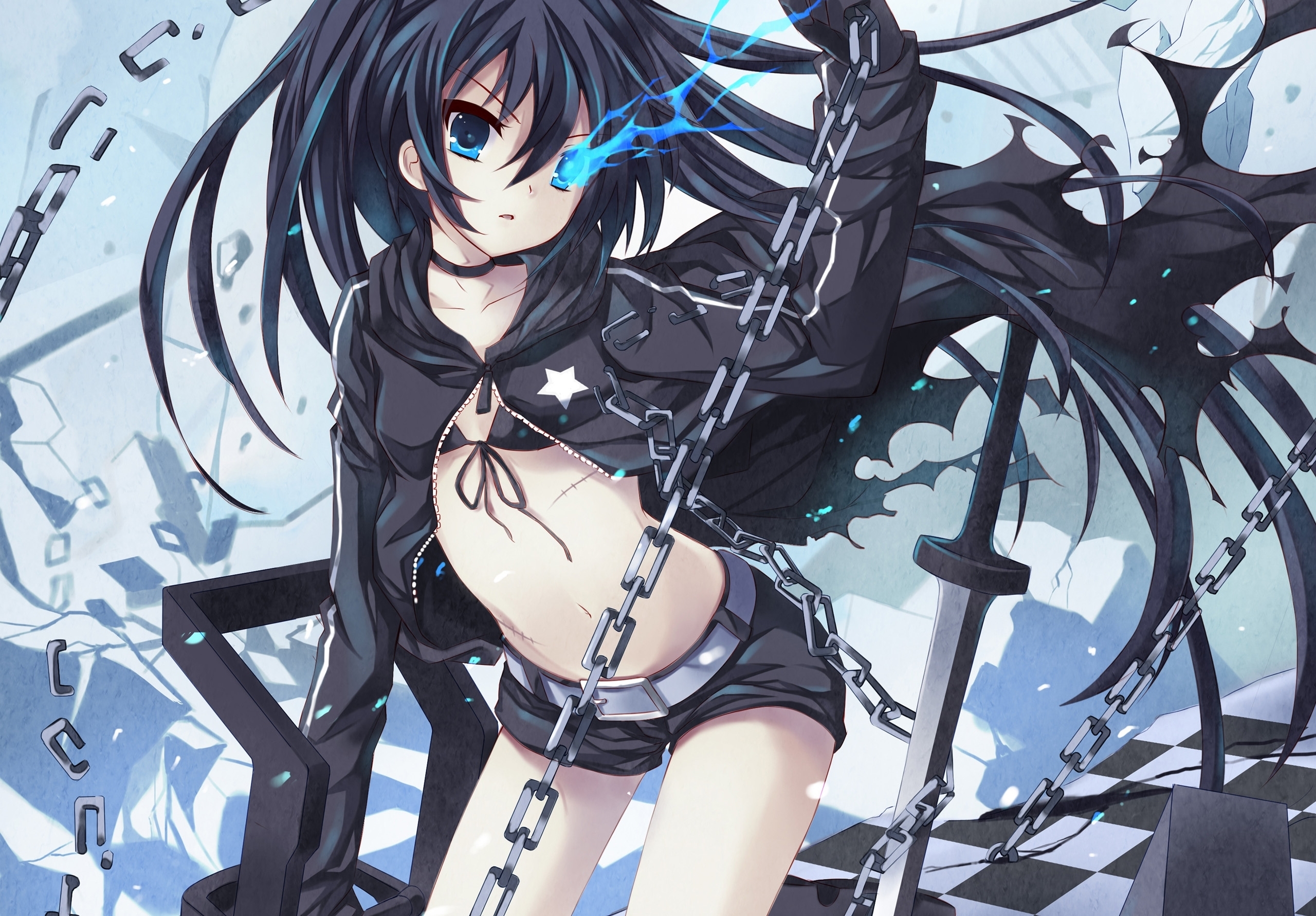 Download mobile wallpaper Anime, Black Rock Shooter for free.