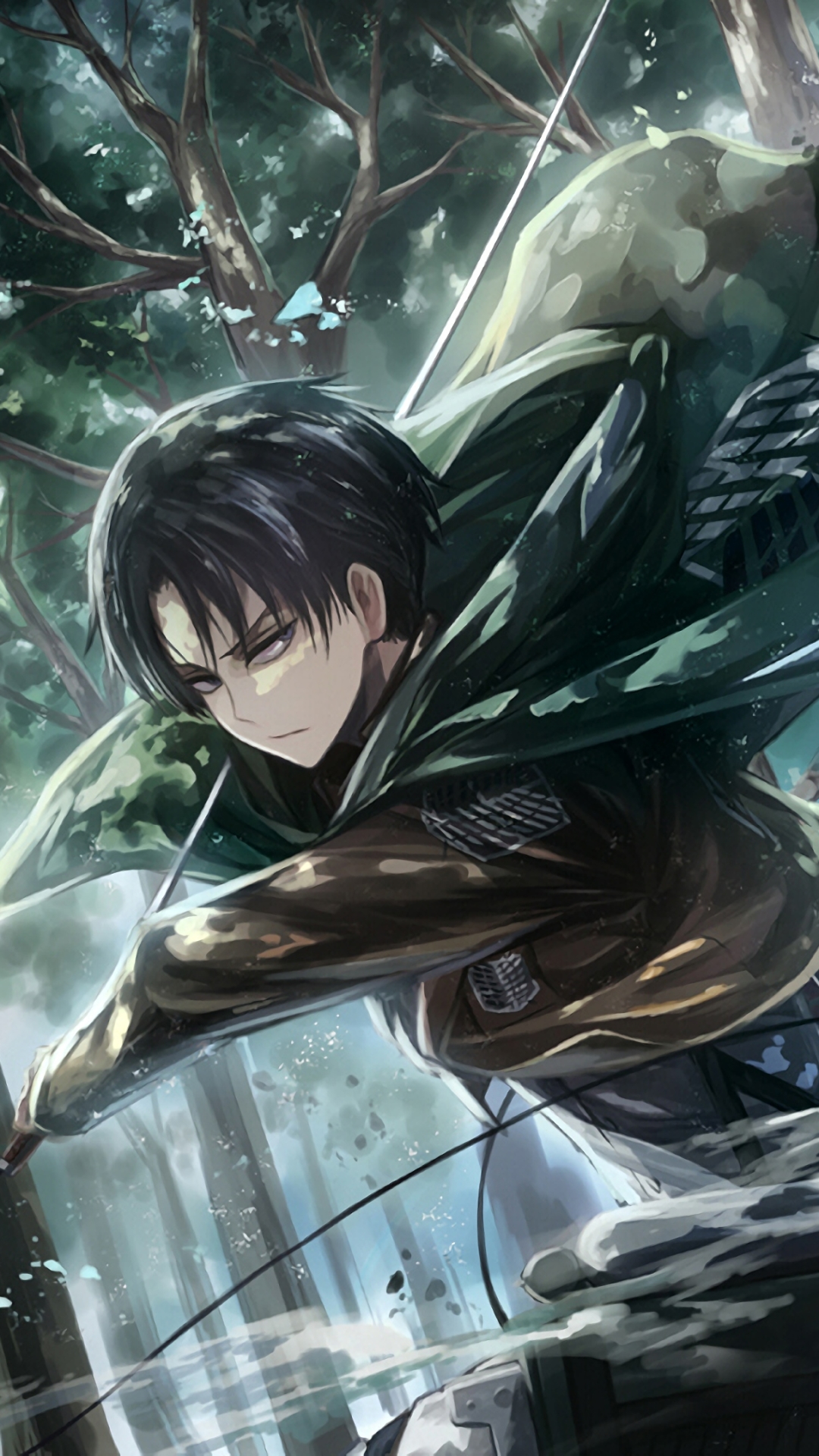 Handy-Wallpaper Animes, Attack On Titan, Levi Ackermann kostenlos herunterladen.