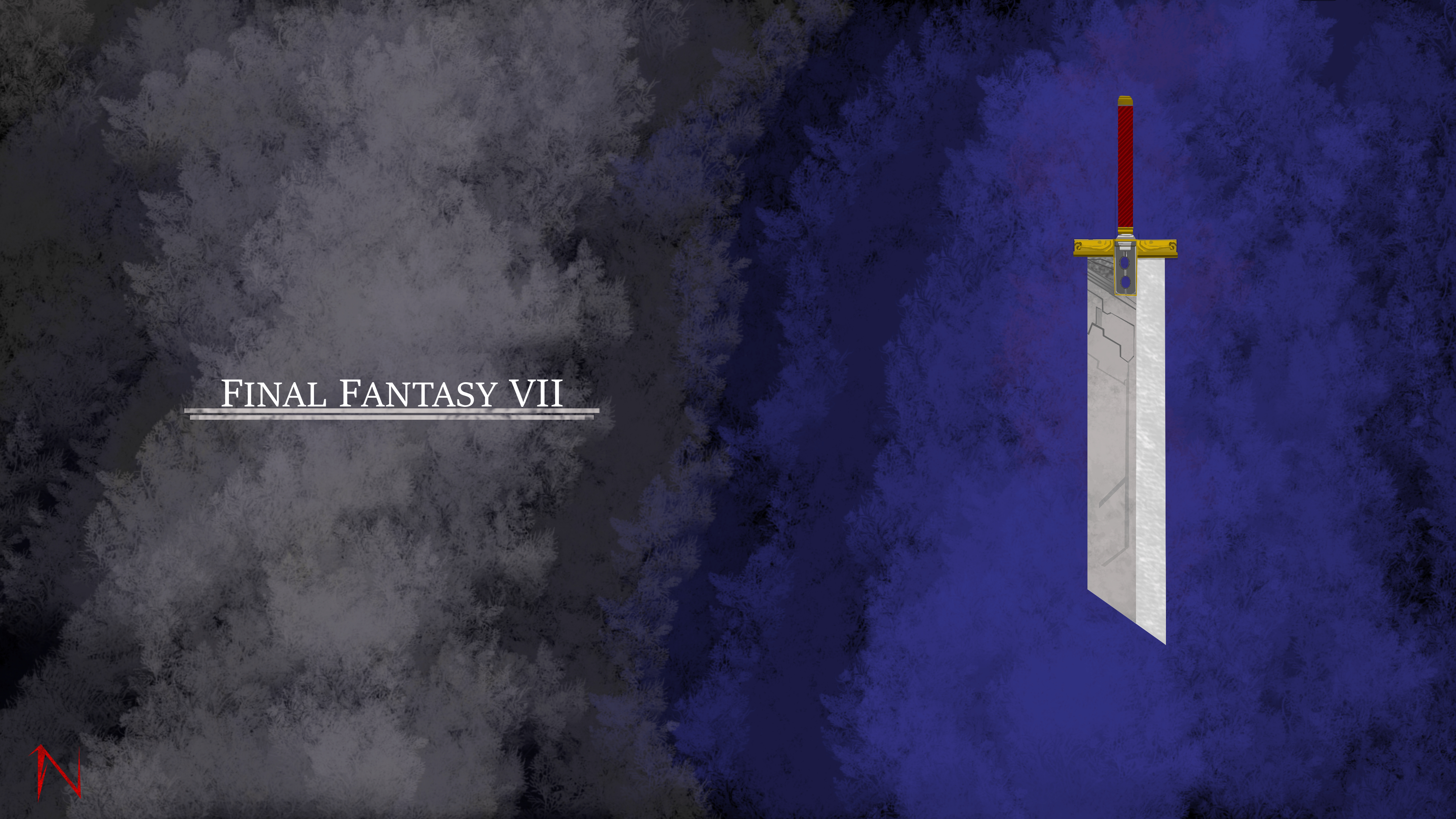 Завантажити шпалери безкоштовно Синій, Меч, Відеогра, Final Fantasy, Final Fantasy Vii картинка на робочий стіл ПК