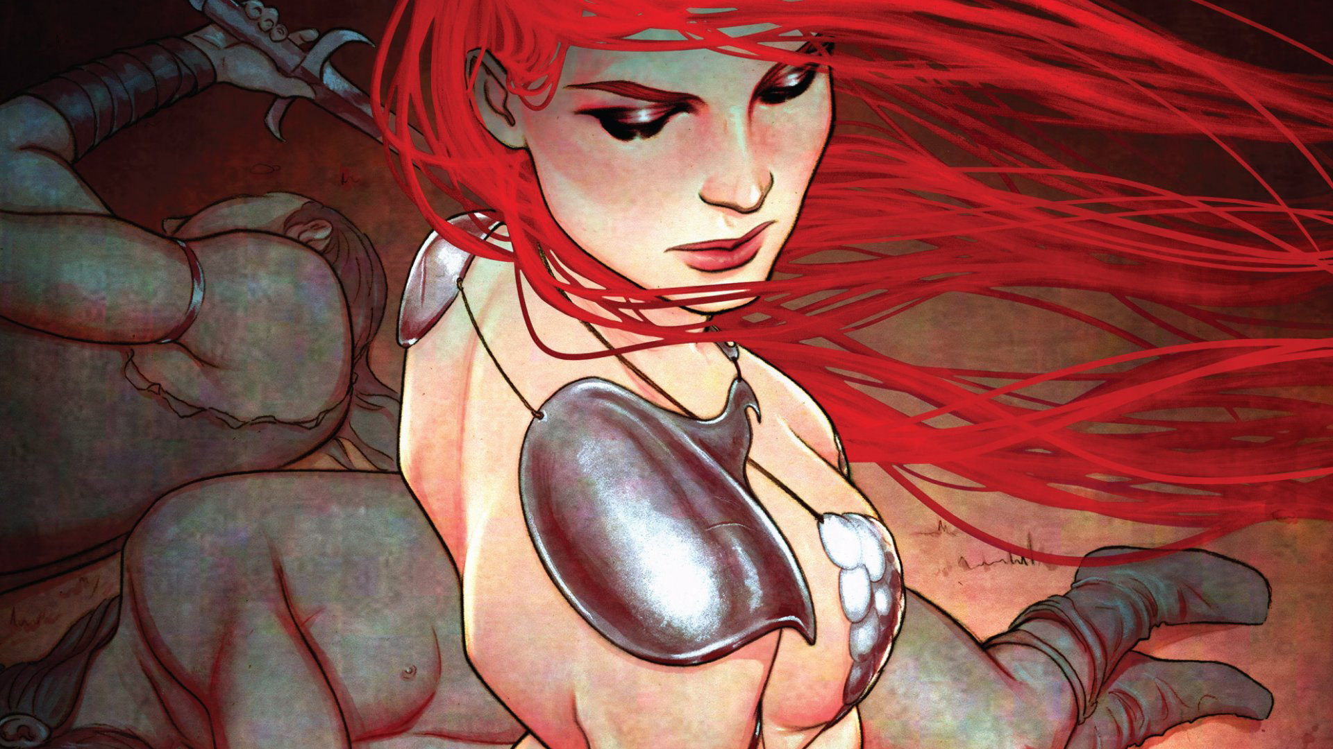 Handy-Wallpaper Comics, Red Sonja kostenlos herunterladen.