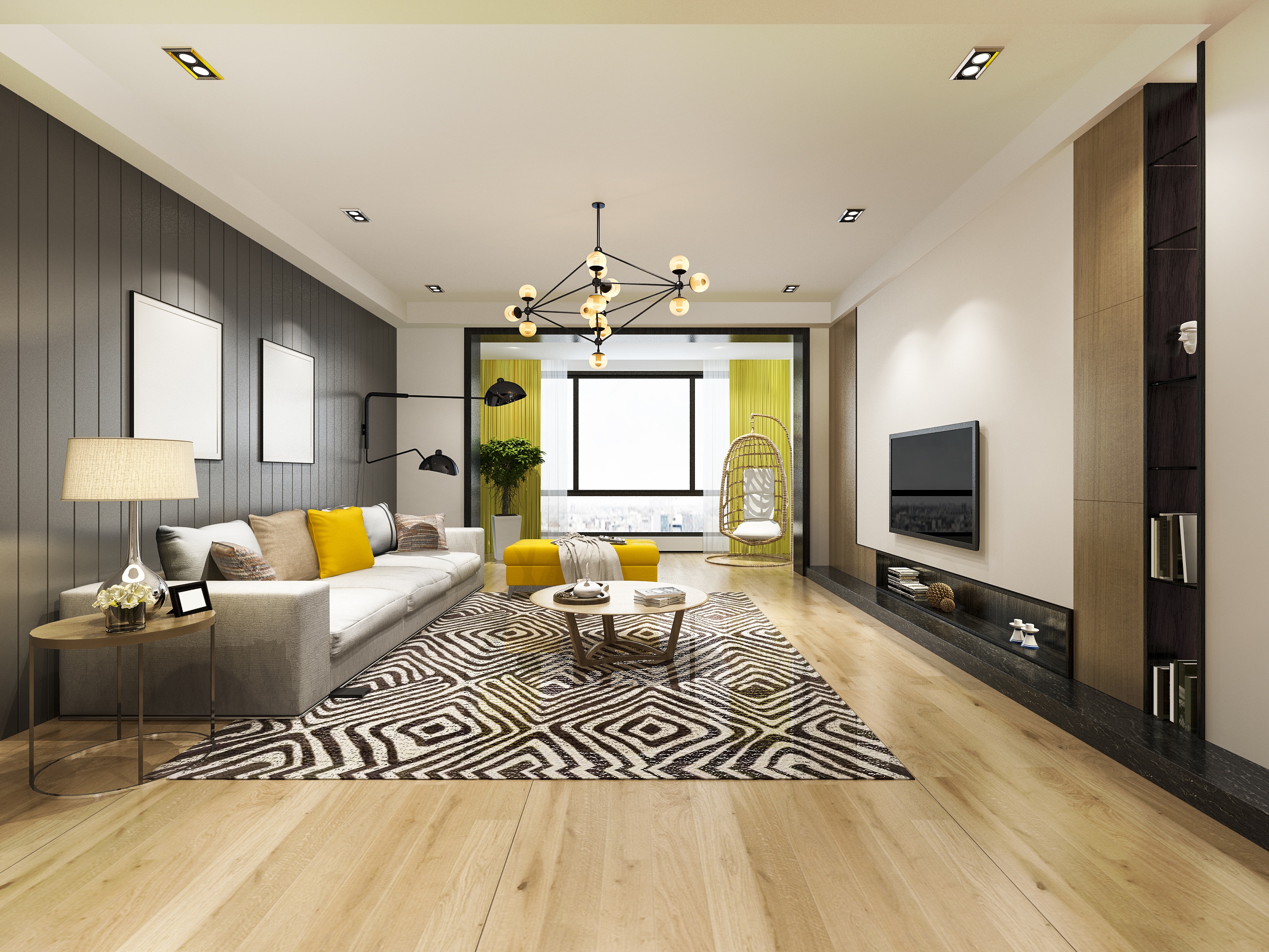 Download mobile wallpaper Room, Sofa, Furniture, Living Room, Man Made for free.