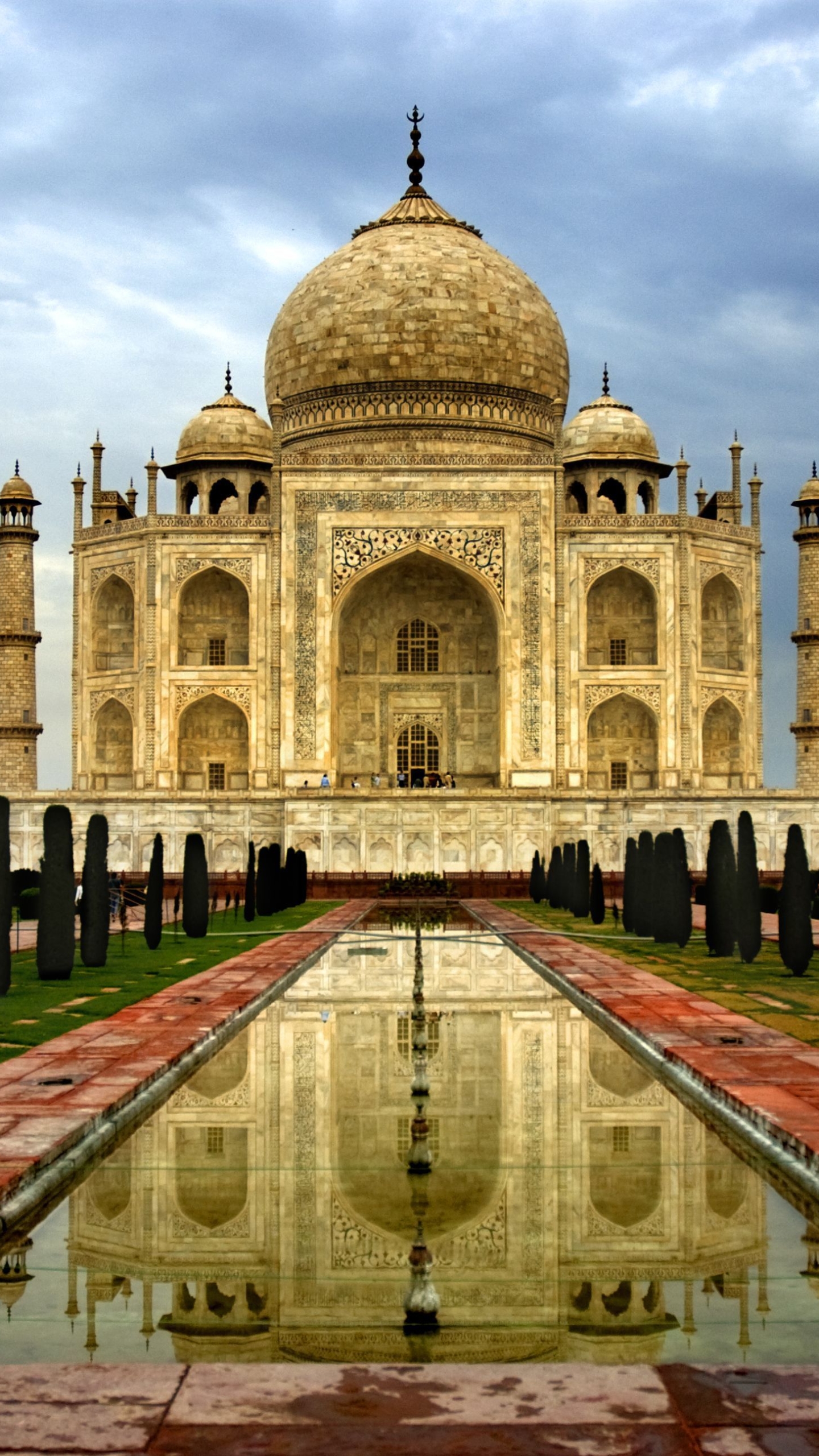 Скачать картинку Архитектура, Памятники, Индия, Тадж Махал, Сделано Человеком в телефон бесплатно.