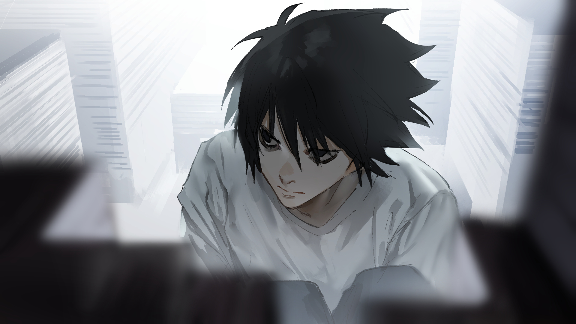 Baixe gratuitamente a imagem Anime, Death Note: Notas Da Morte, L (Nota De Óbito) na área de trabalho do seu PC