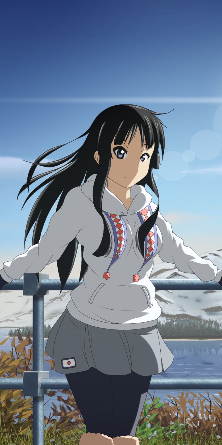 Handy-Wallpaper Animes, Mio Akiyama, K On! kostenlos herunterladen.