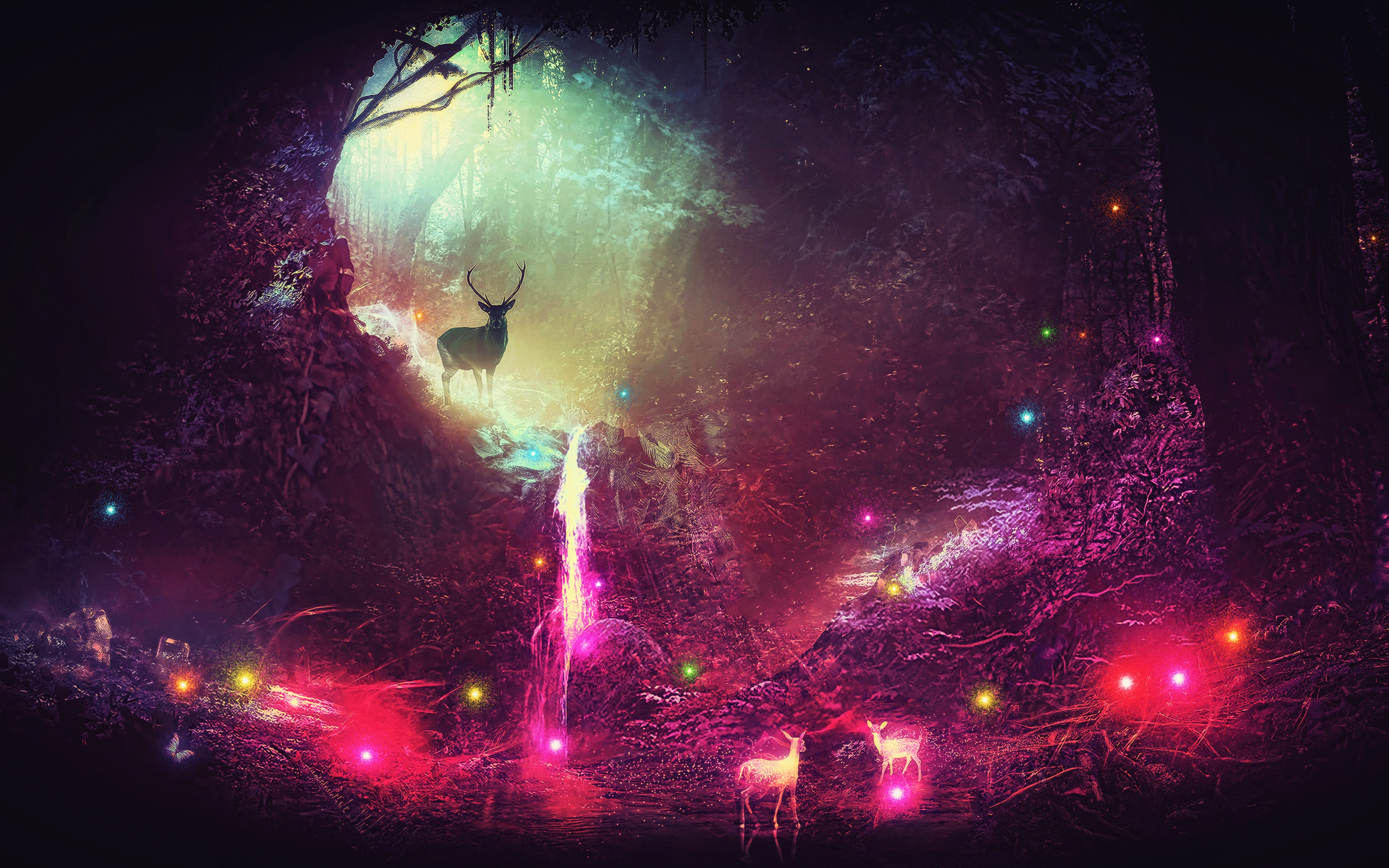 Free download wallpaper Fantasy, Deer, Fantasy Animals on your PC desktop