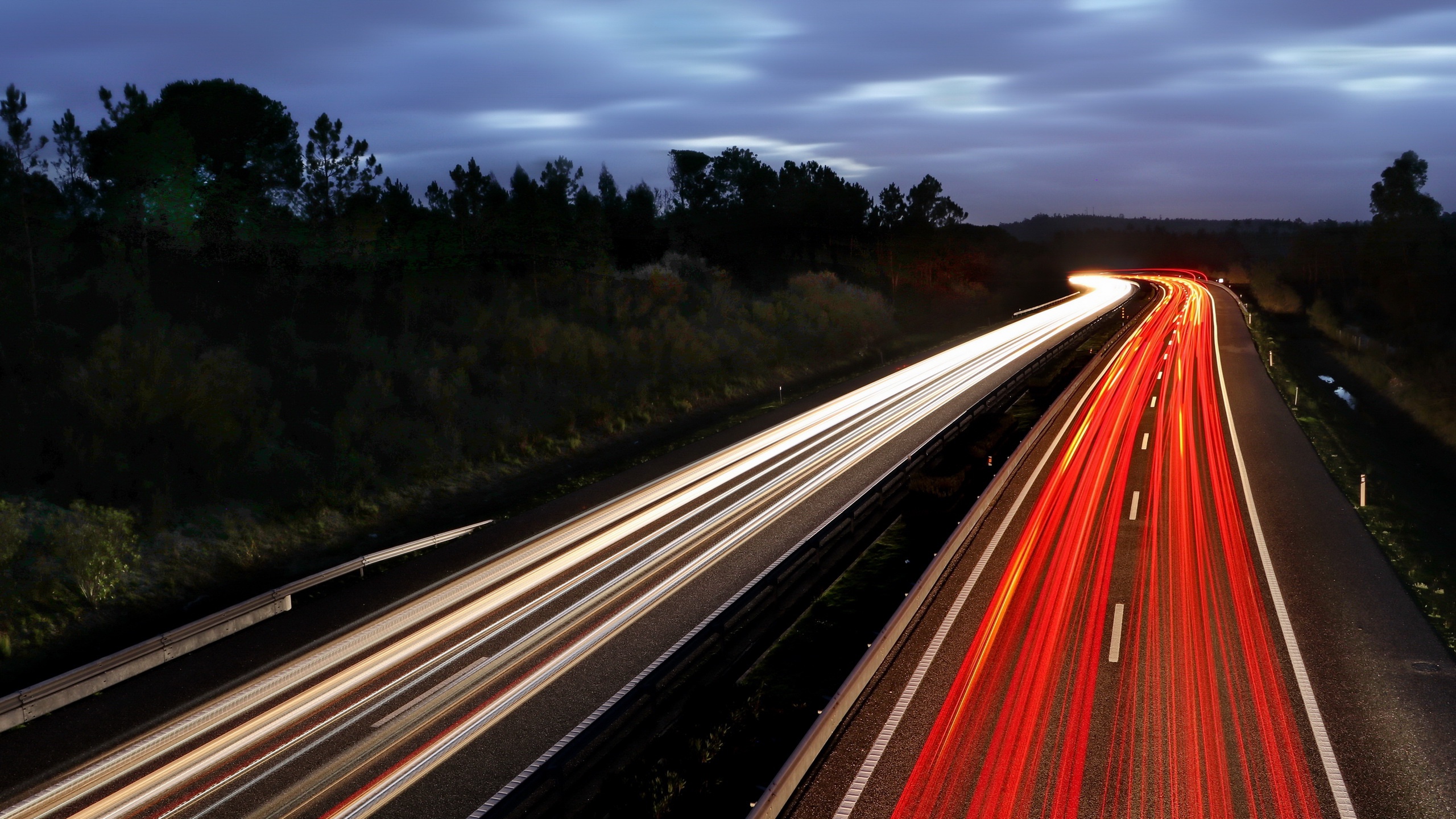 Descarga gratuita de fondo de pantalla para móvil de Noche, Fotografía, Carretera, Lapso De Tiempo.