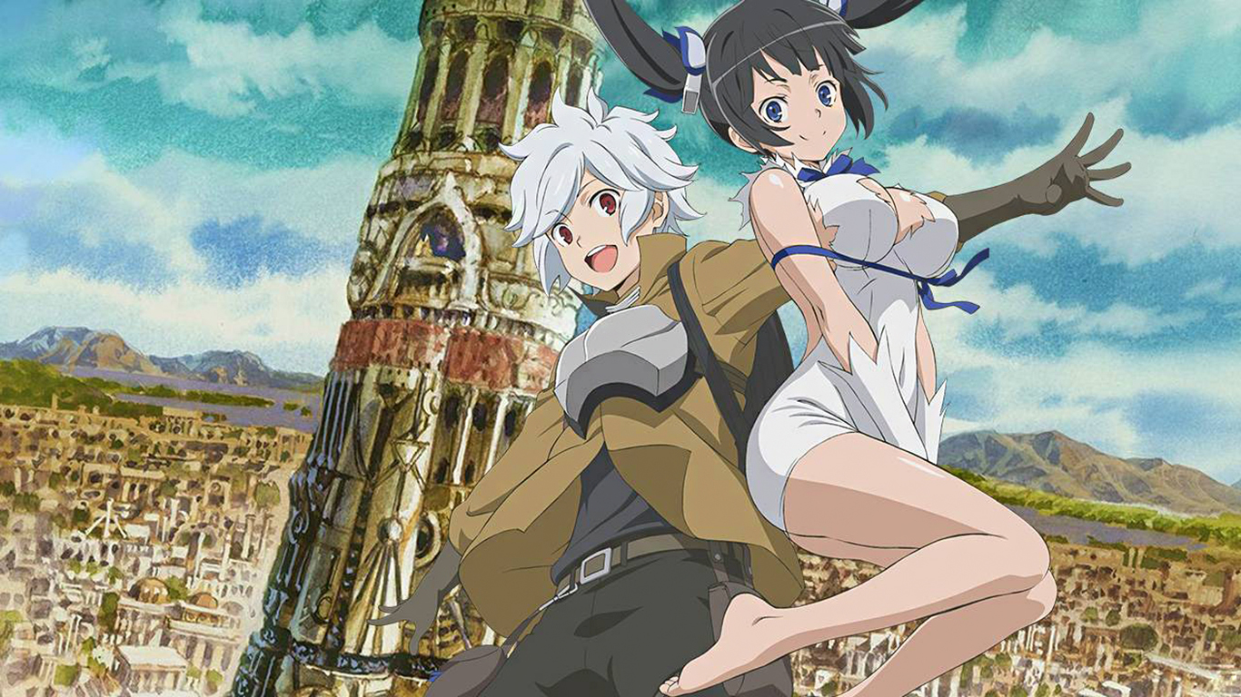 danmachi, anime, is it wrong to try to pick up girls in a dungeon?, bell cranel, hestia (danmachi)
