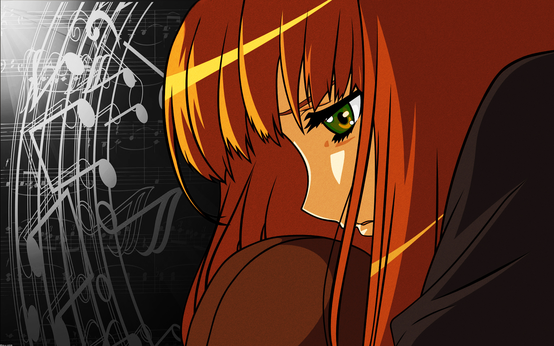 Download mobile wallpaper Music, Anime, Lonely, Cute, Green Eyes, Spice And Wolf for free.
