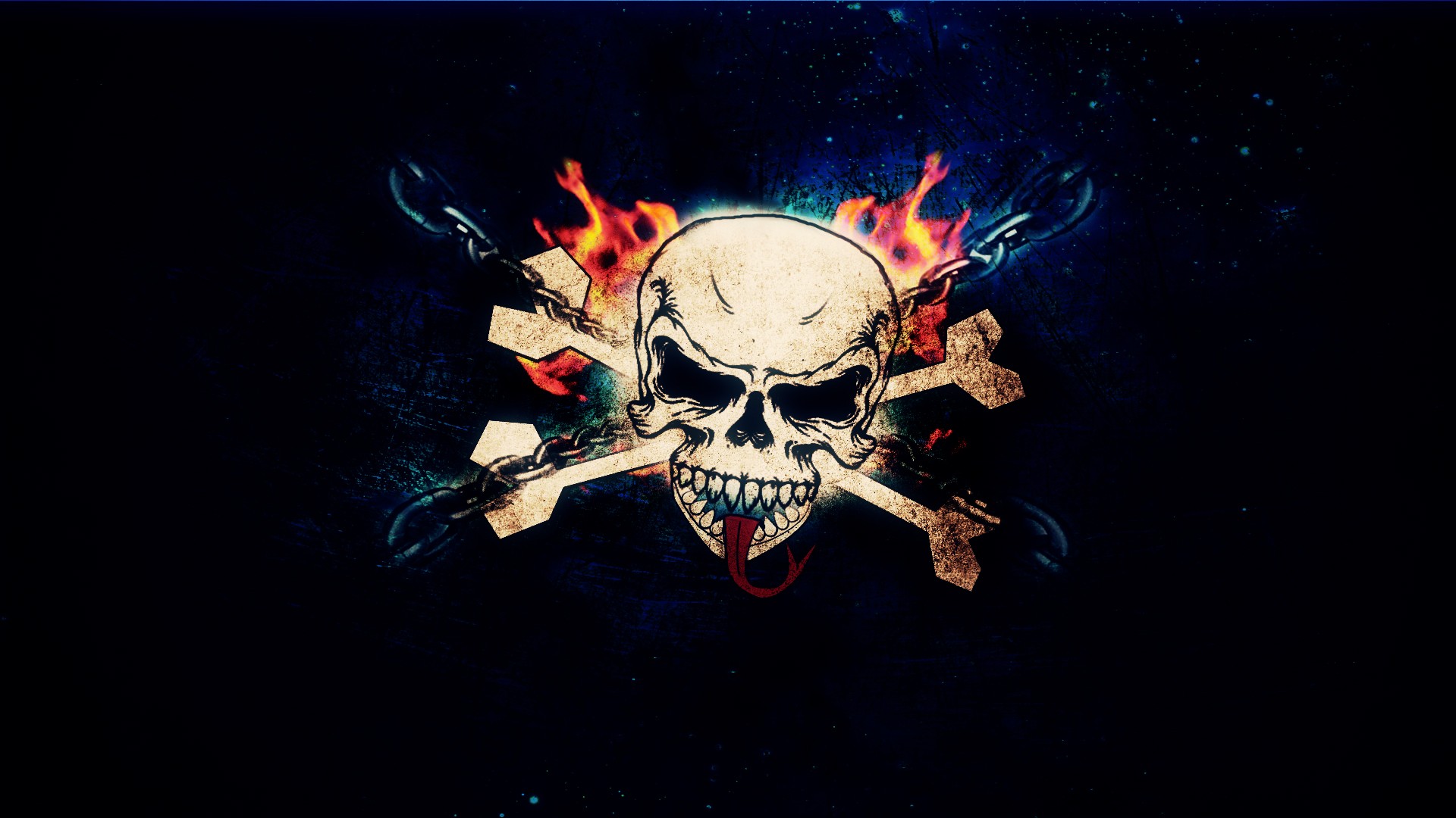 Download mobile wallpaper Dark, Skull for free.