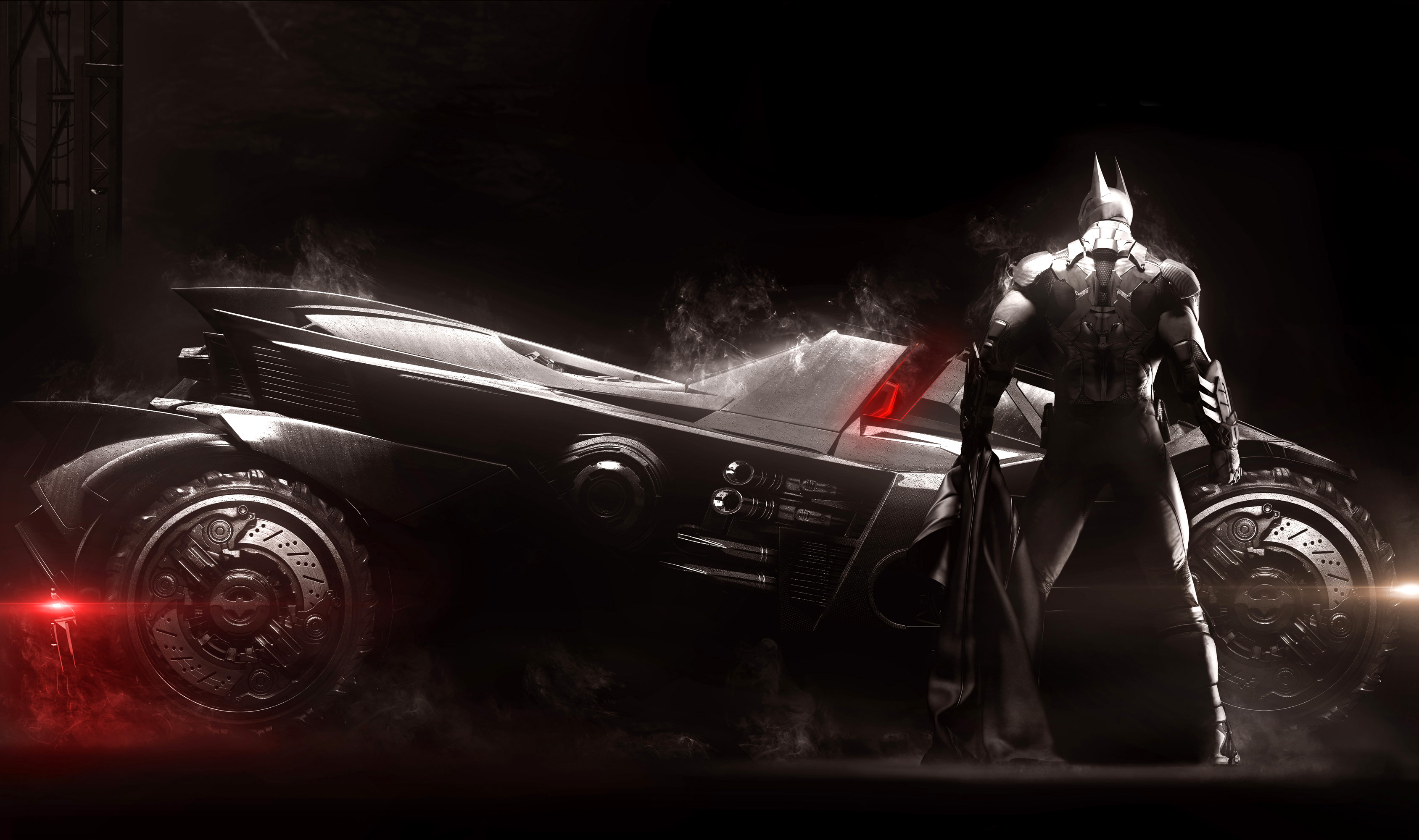 411347 descargar fondo de pantalla videojuego, batman: arkham knight, hombre murciélago, batimóvil: protectores de pantalla e imágenes gratis
