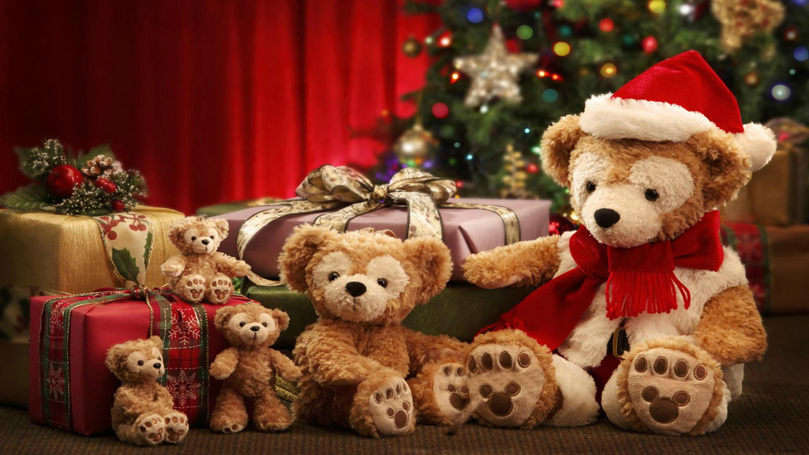 Laden Sie das Feiertage, Weihnachten, Teddybär, Geschenk, Kuscheltier-Bild kostenlos auf Ihren PC-Desktop herunter