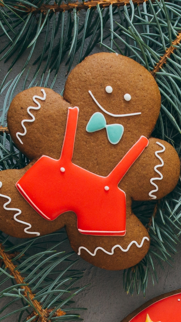Download mobile wallpaper Food, Christmas, Gingerbread, Cookie for free.
