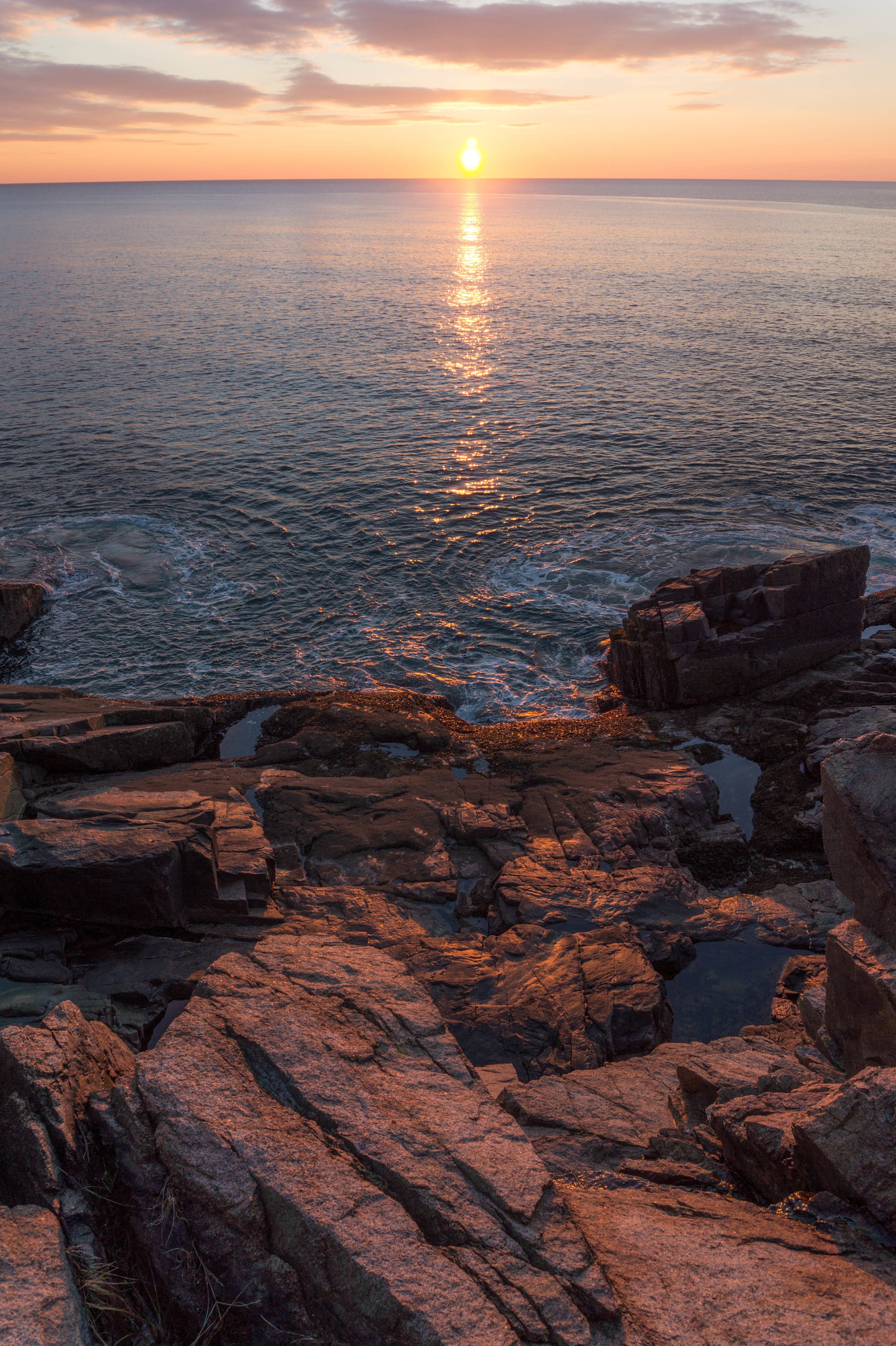 Laden Sie das Natur, Sunset, Felsen, Die Steine, Küste, Blendung, Sea-Bild kostenlos auf Ihren PC-Desktop herunter